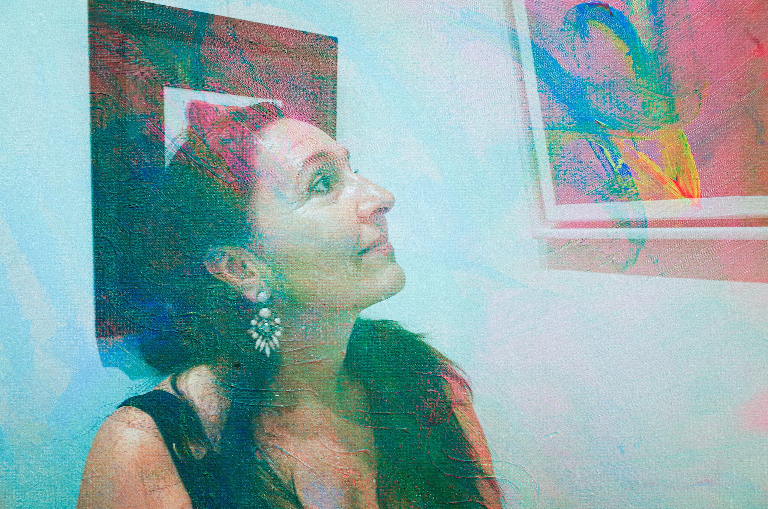 Art Touch performance. Victoria Dini. Art photography in London / Folkestone, UK