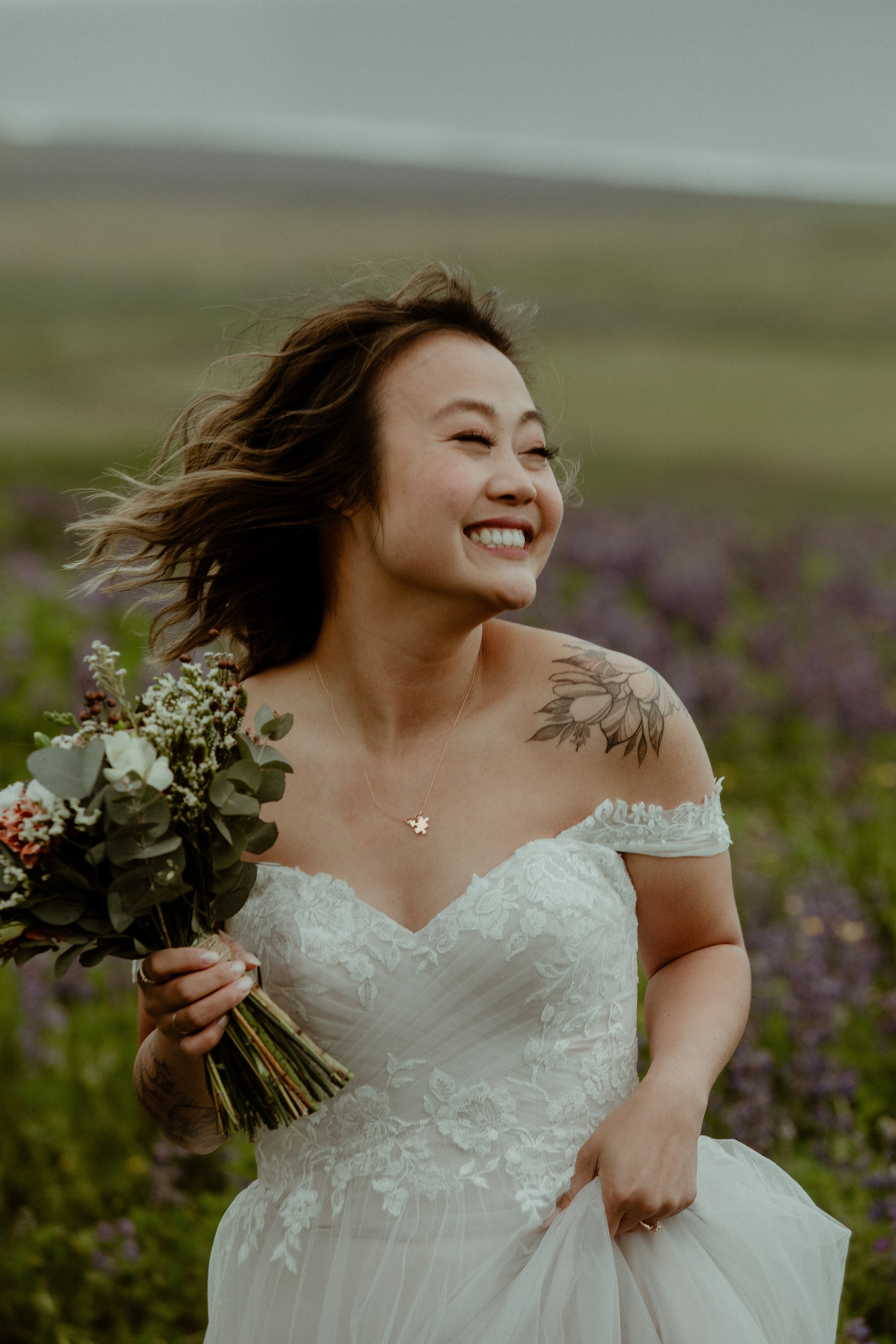 Elopement at Kvernufoss Waterfall. Iceland elopement photo and video | Nikolaichik Photo