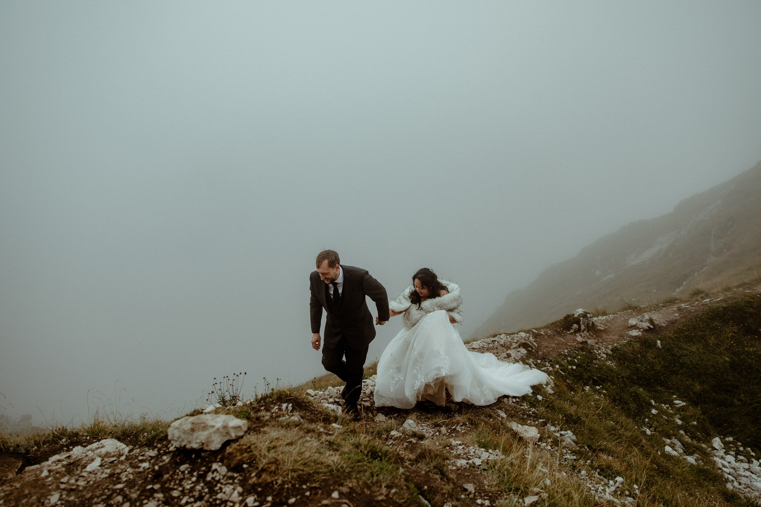 Secret Dolomites elopement at Lago di Braies & Cadini di Misurina | Best place to elope in Italy. Iceland elopement photographer & videographer