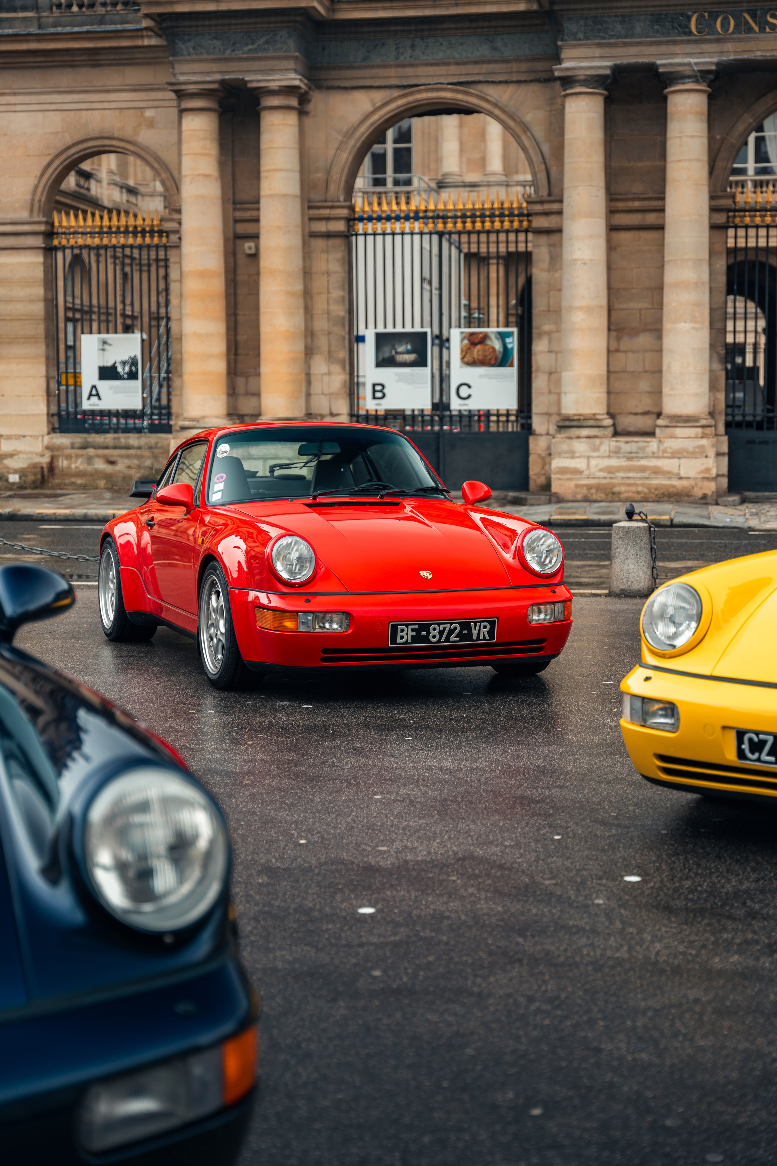 Porsches 964 Turbo. Photographe de voitures à Paris — Vitalii Motruk