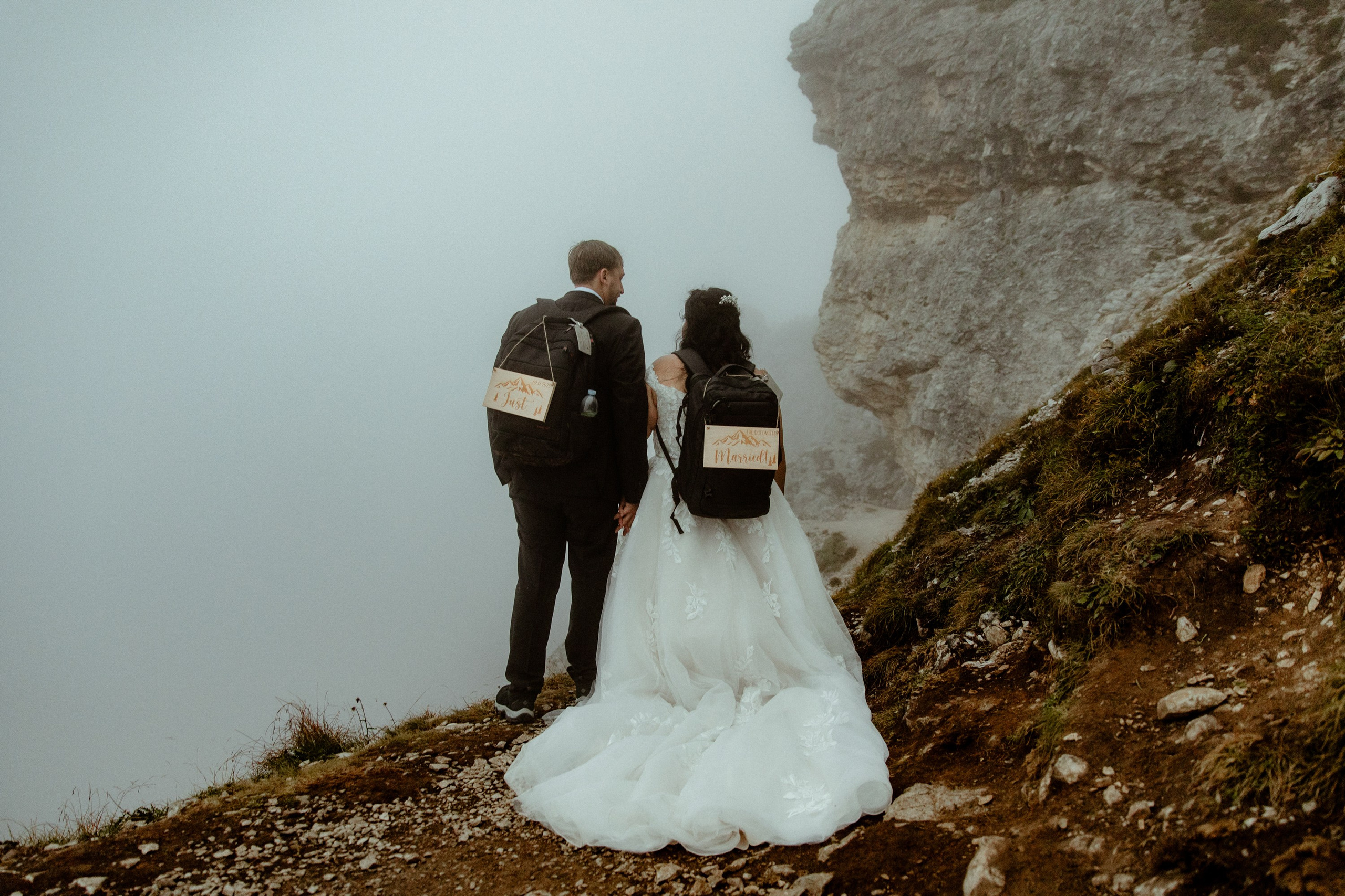 Secret Dolomites elopement at Lago di Braies & Cadini di Misurina | Best place to elope in Italy. Iceland elopement photographer & videographer