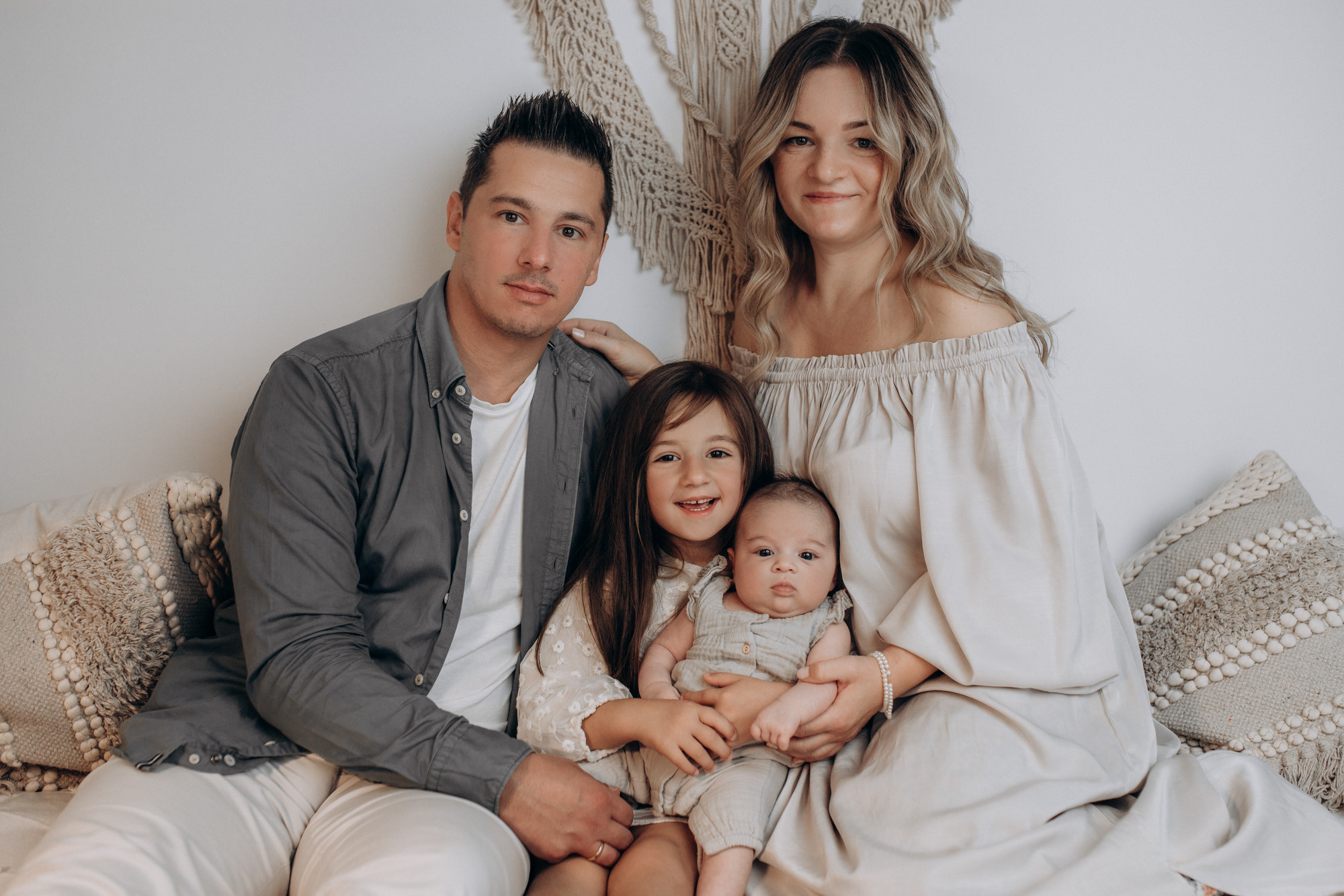 Ein Familienfotoshooting in meinem Studio in Ganderkesee mit zwei Kindern 