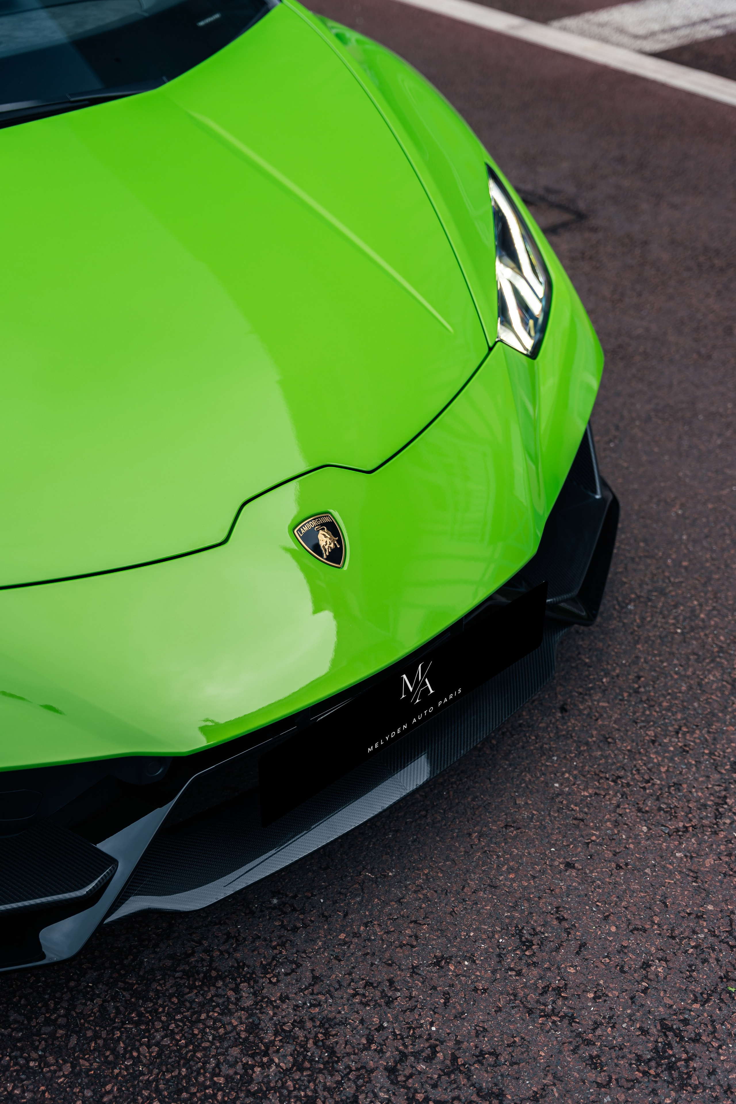 Lamborghini Huracan Evo Spyder. Photographe de voitures à Paris — Vitalii Motruk