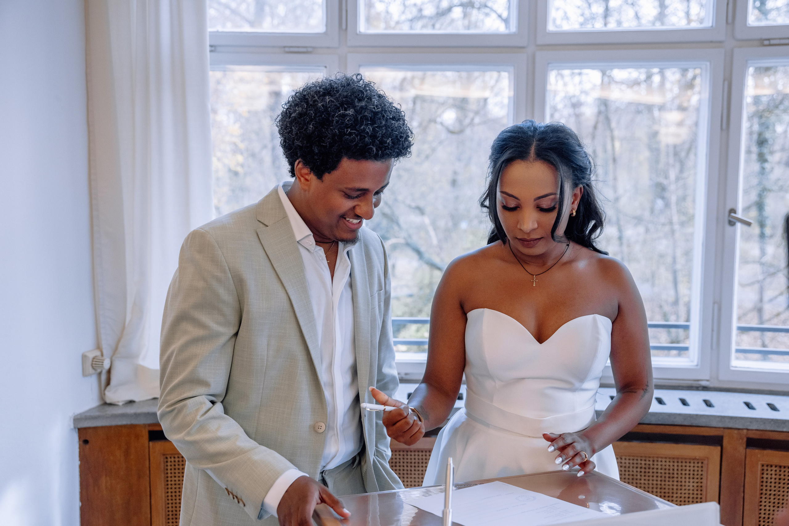 Äthiopische Hochzeit in der Mandlstrasse/Frühling 2025. Hochzeitsfotograf München Taufe Familienfotograf Tanja Mauke