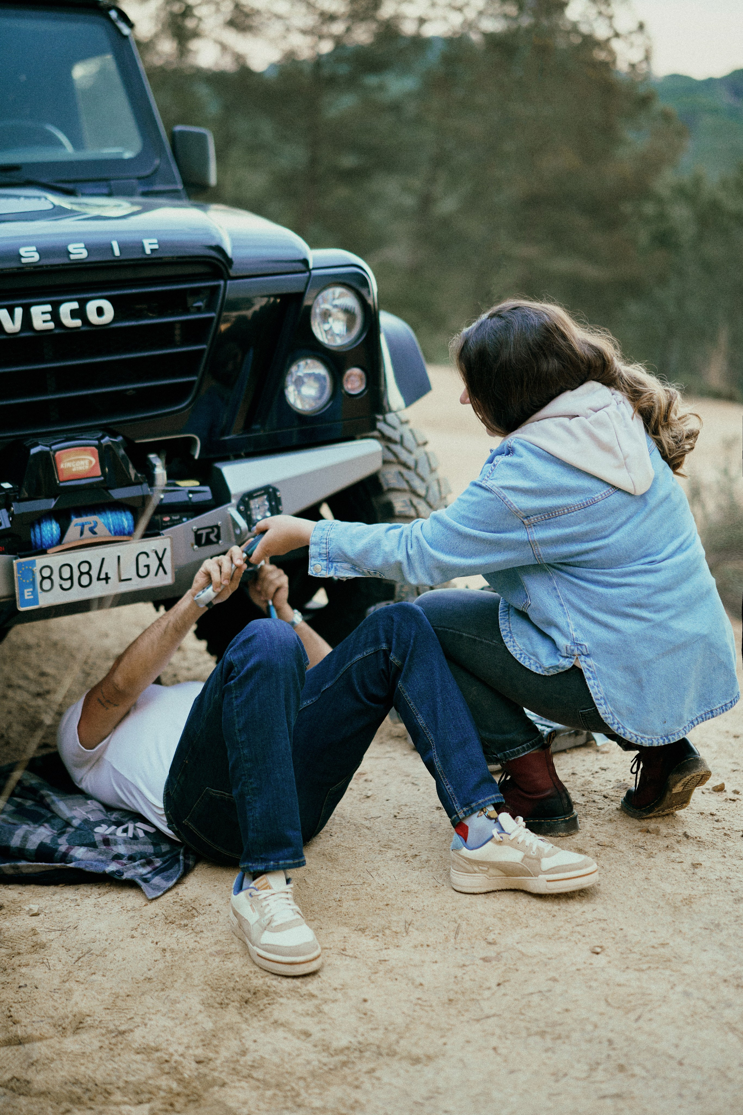 Луис и Лена. Машина. Фотограф в Барселоне Жанна Захарченко