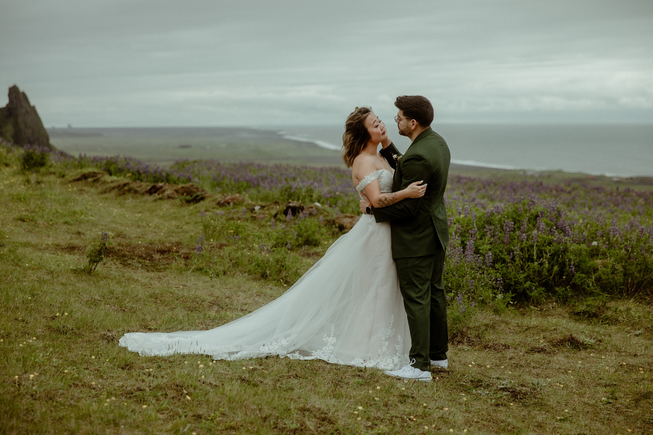 Elopement at Kvernufoss Waterfall. Iceland elopement photo and video | Nikolaichik Photo