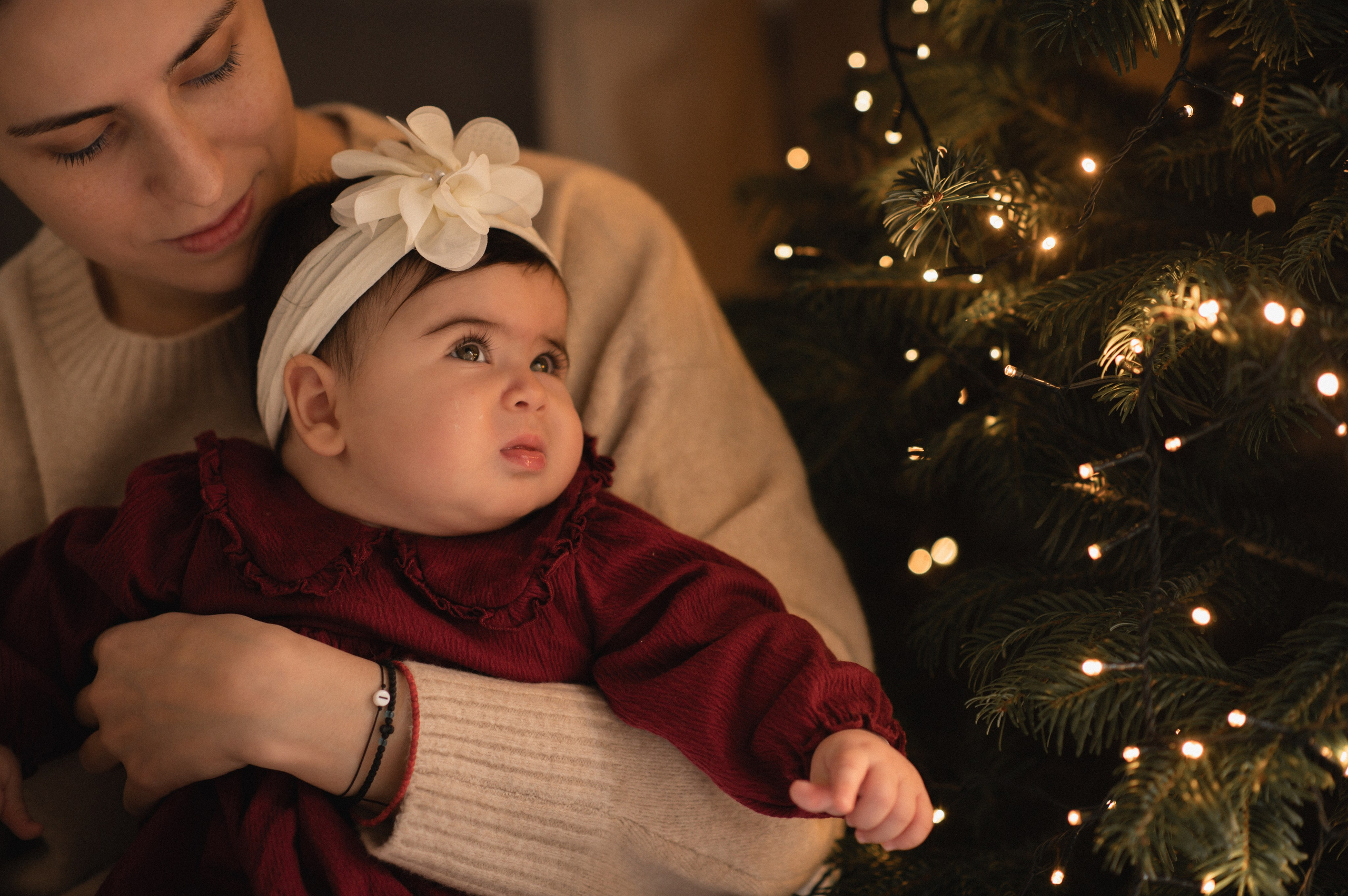 First Christmas. Family, children, portrait, and event photography in Thessaloniki