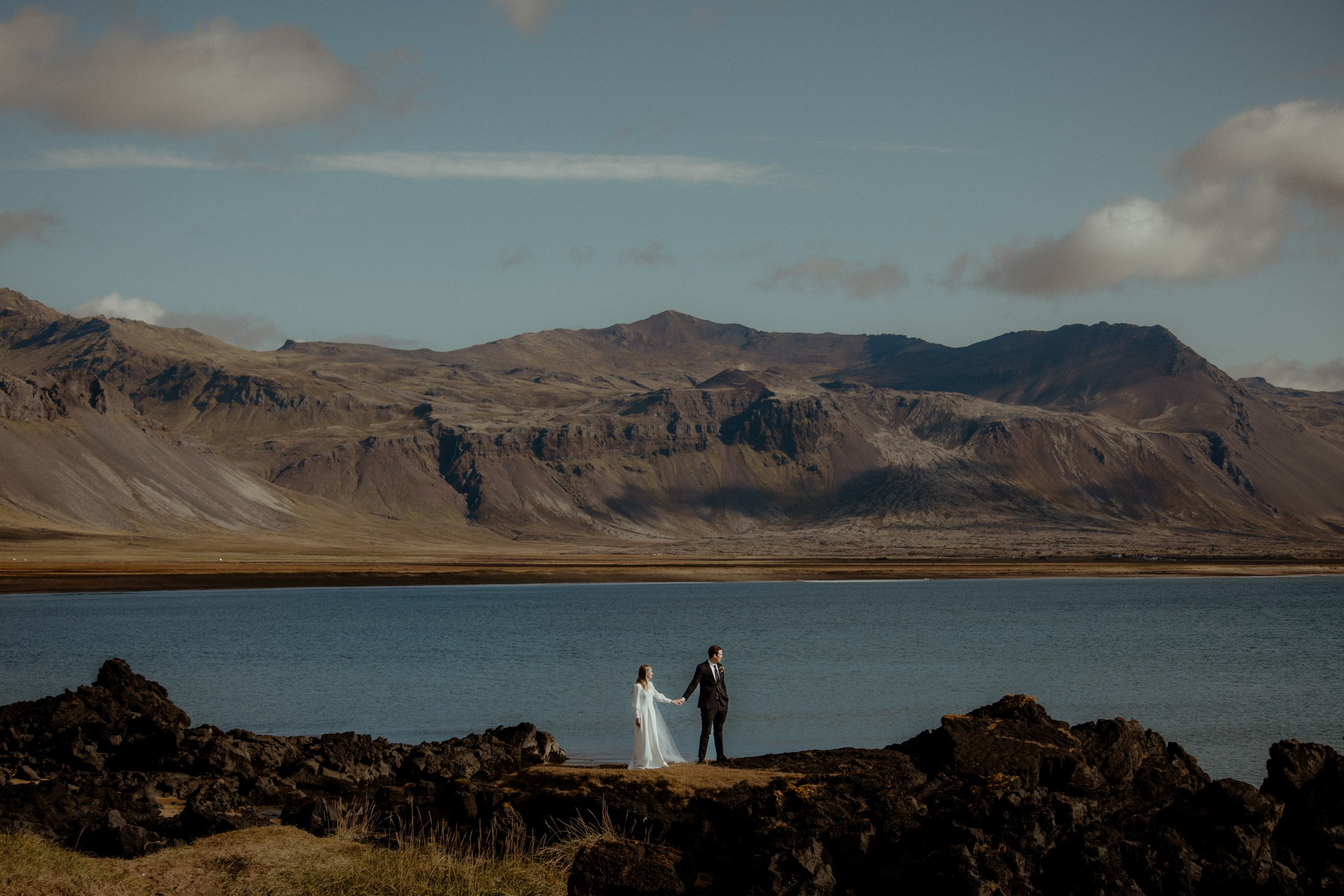 Iceland elopement at Budir Black Church | Snæfellsnes wedding by Iceland elopement photographer & videographer. Iceland elopement photographer & videographer