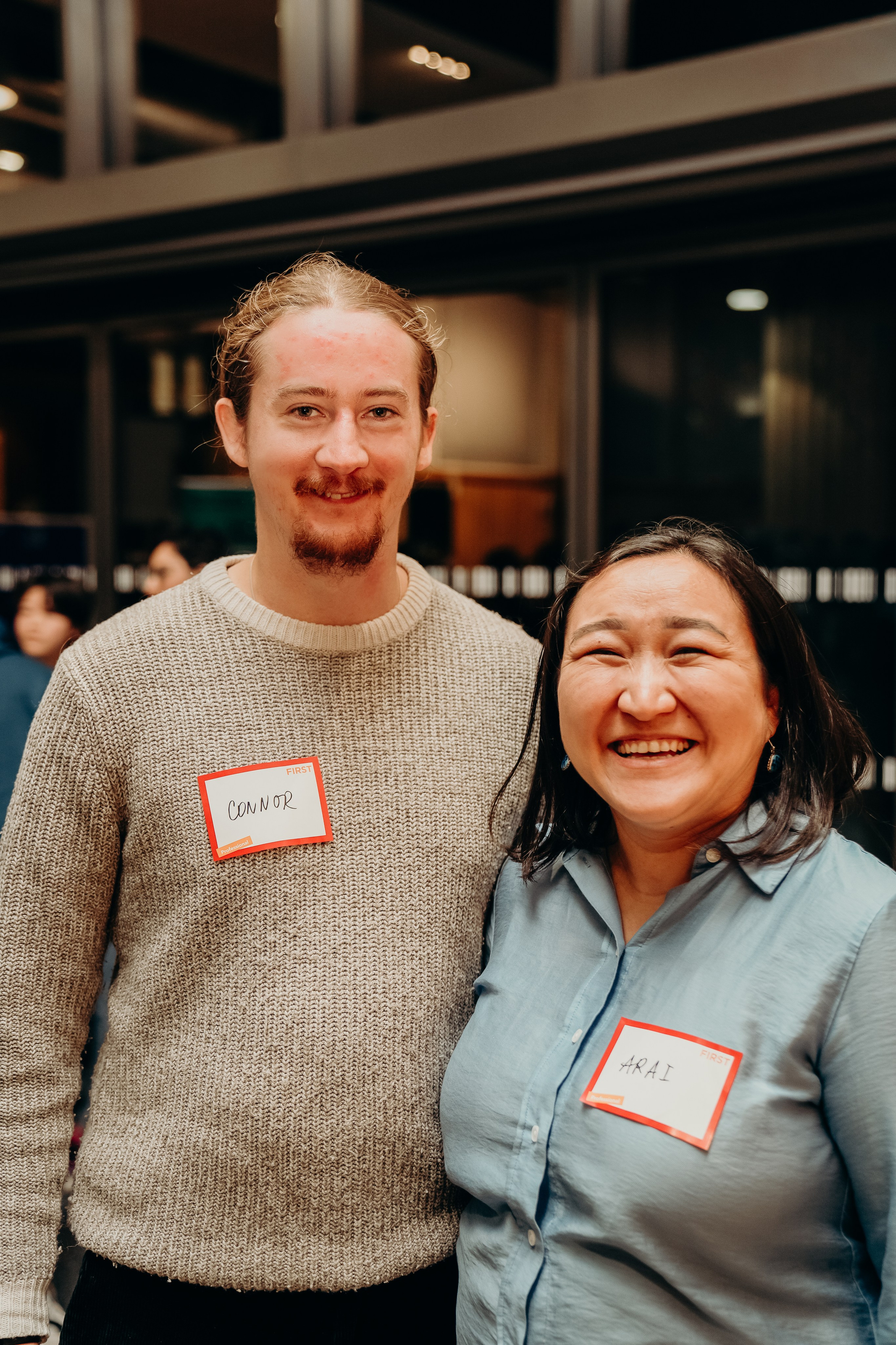 Networking business event, headshots