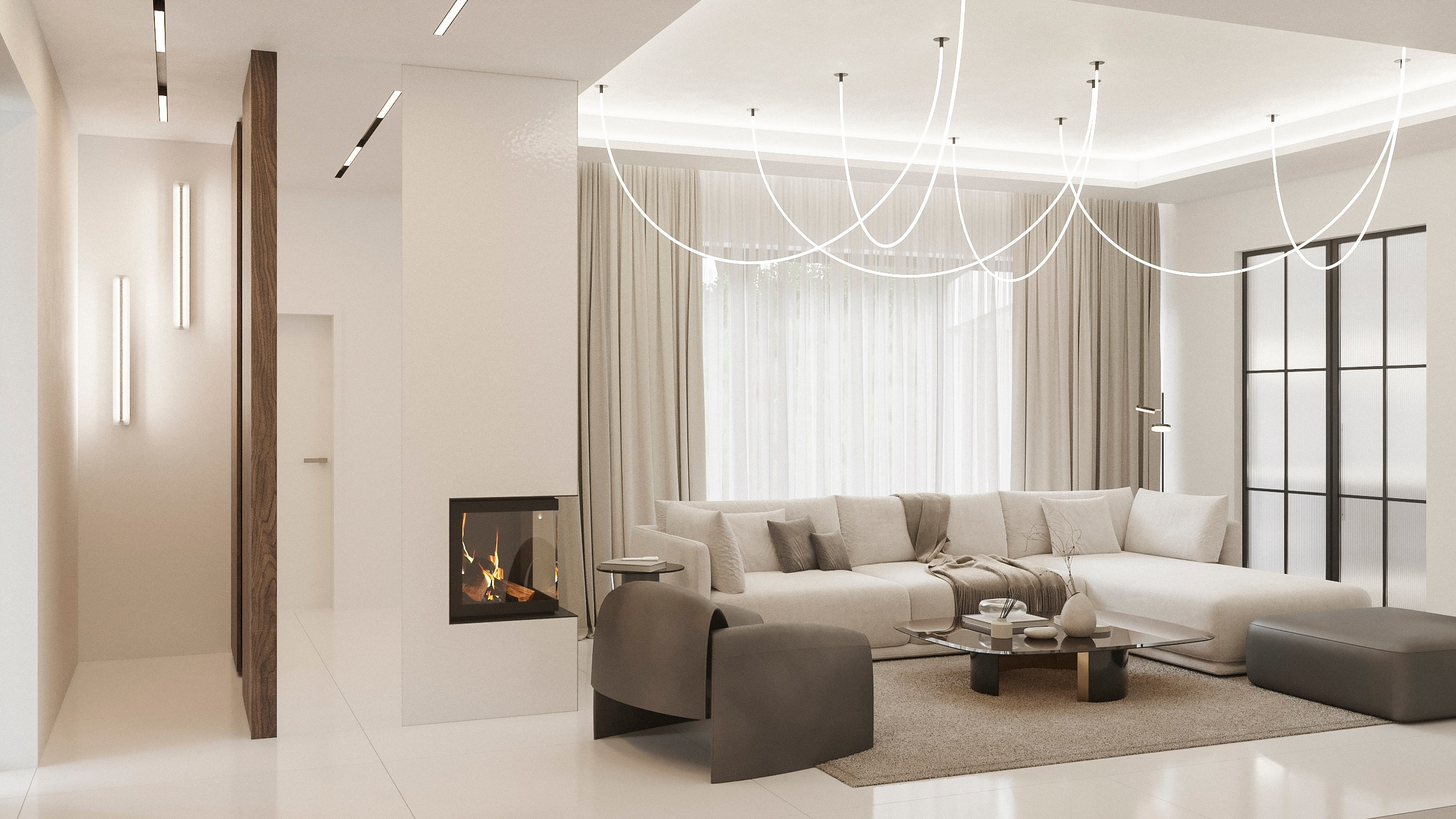 Obývací pokoj. Filipenka architects