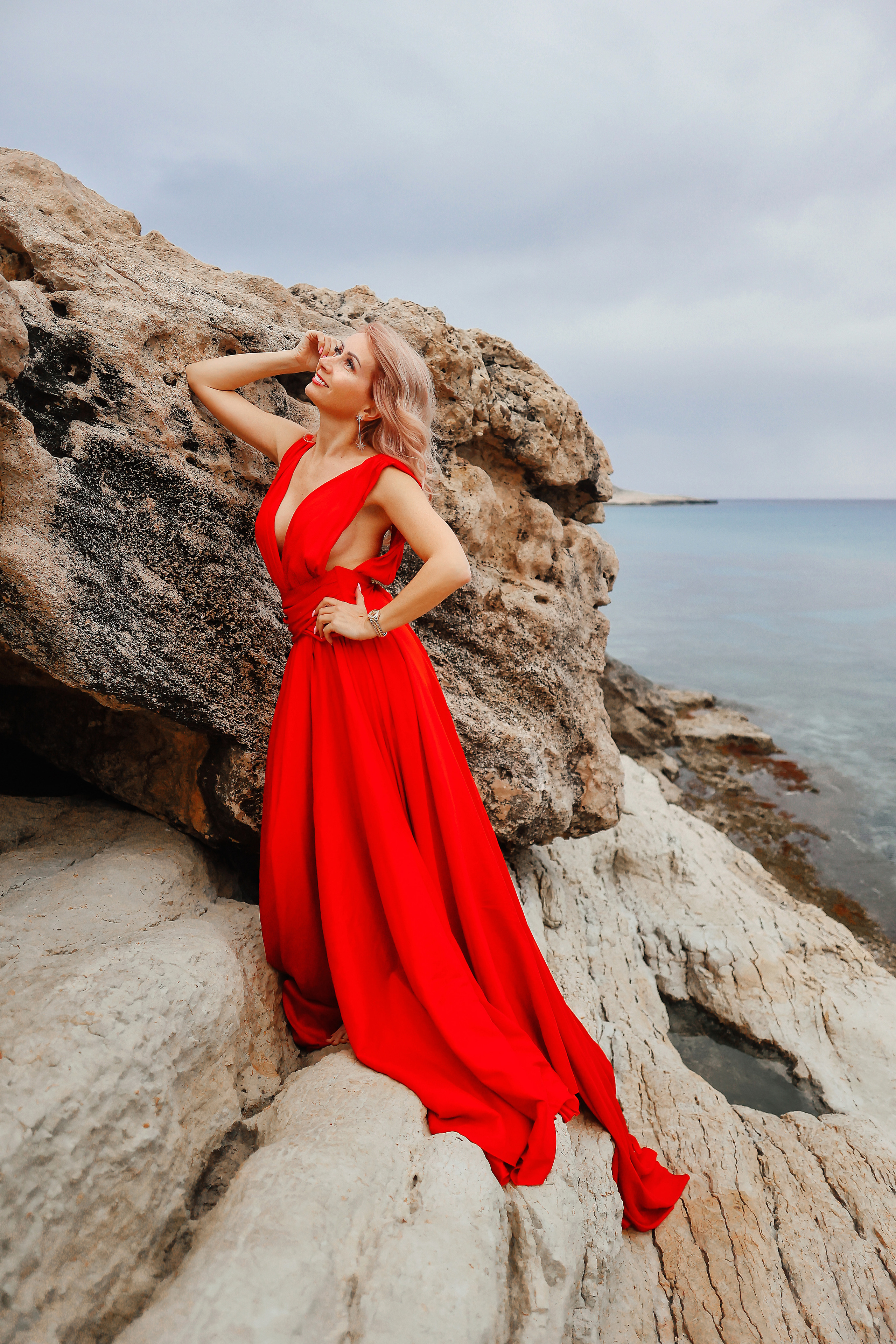 Съемка в шлейфовом платье в Айя-Напе. Март, 2023. Kipriotka. Ваш фотограф на Кипре (Айя-Напа, Протарас)