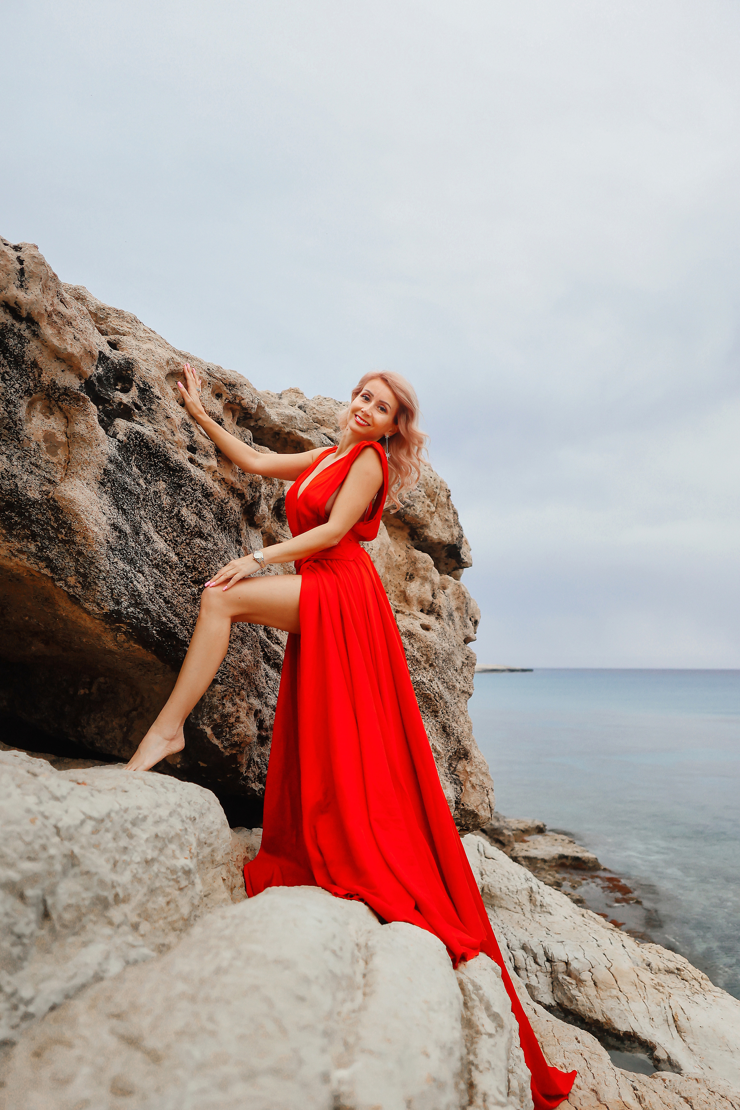 Съемка в шлейфовом платье в Айя-Напе. Март, 2023. Kipriotka. Ваш фотограф на Кипре (Айя-Напа, Протарас)