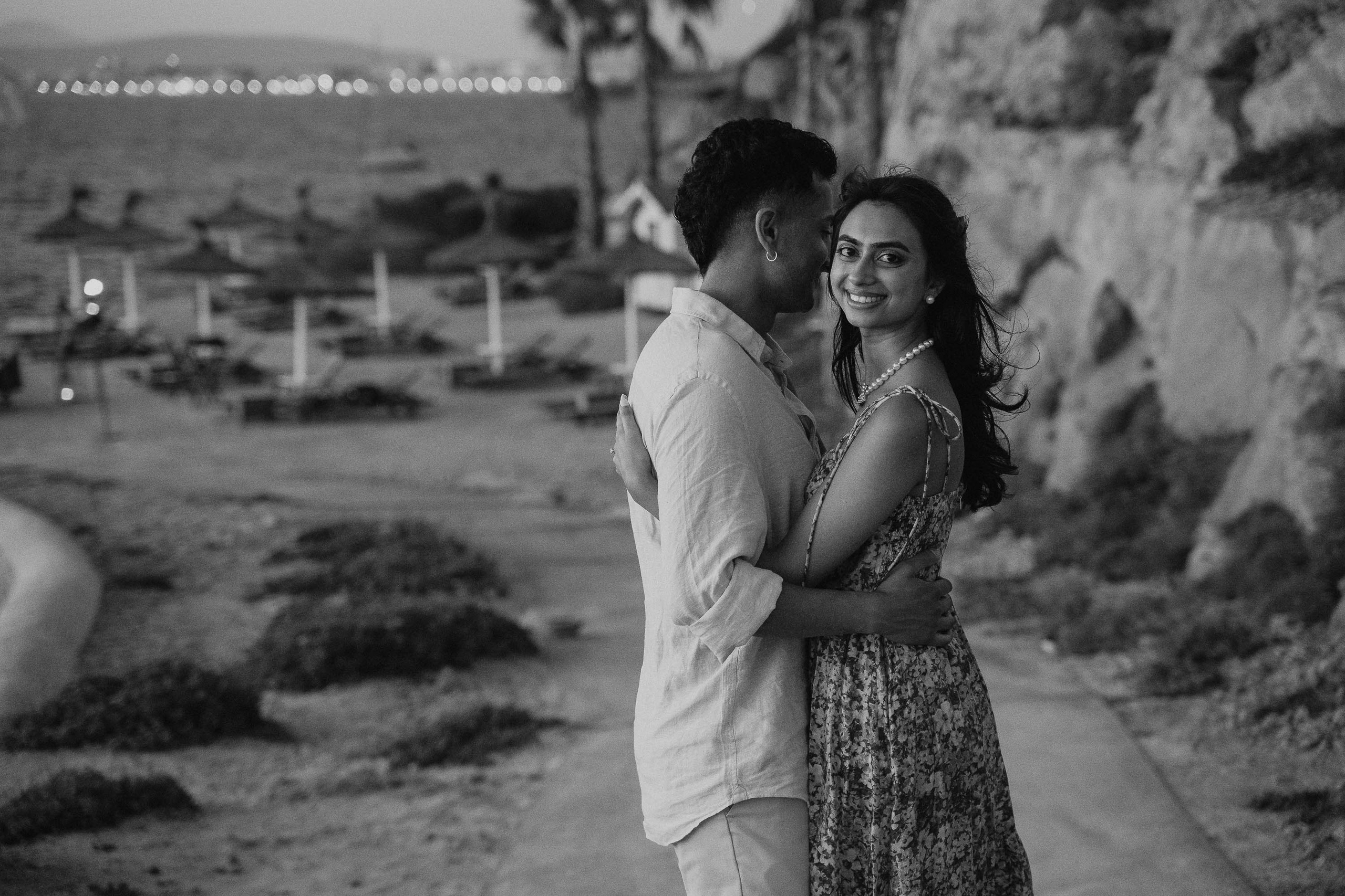 Dusk Wedding Proposal in Cap Rocat with UK clients. Mallorca Wedding, Corporate & Social Photographer