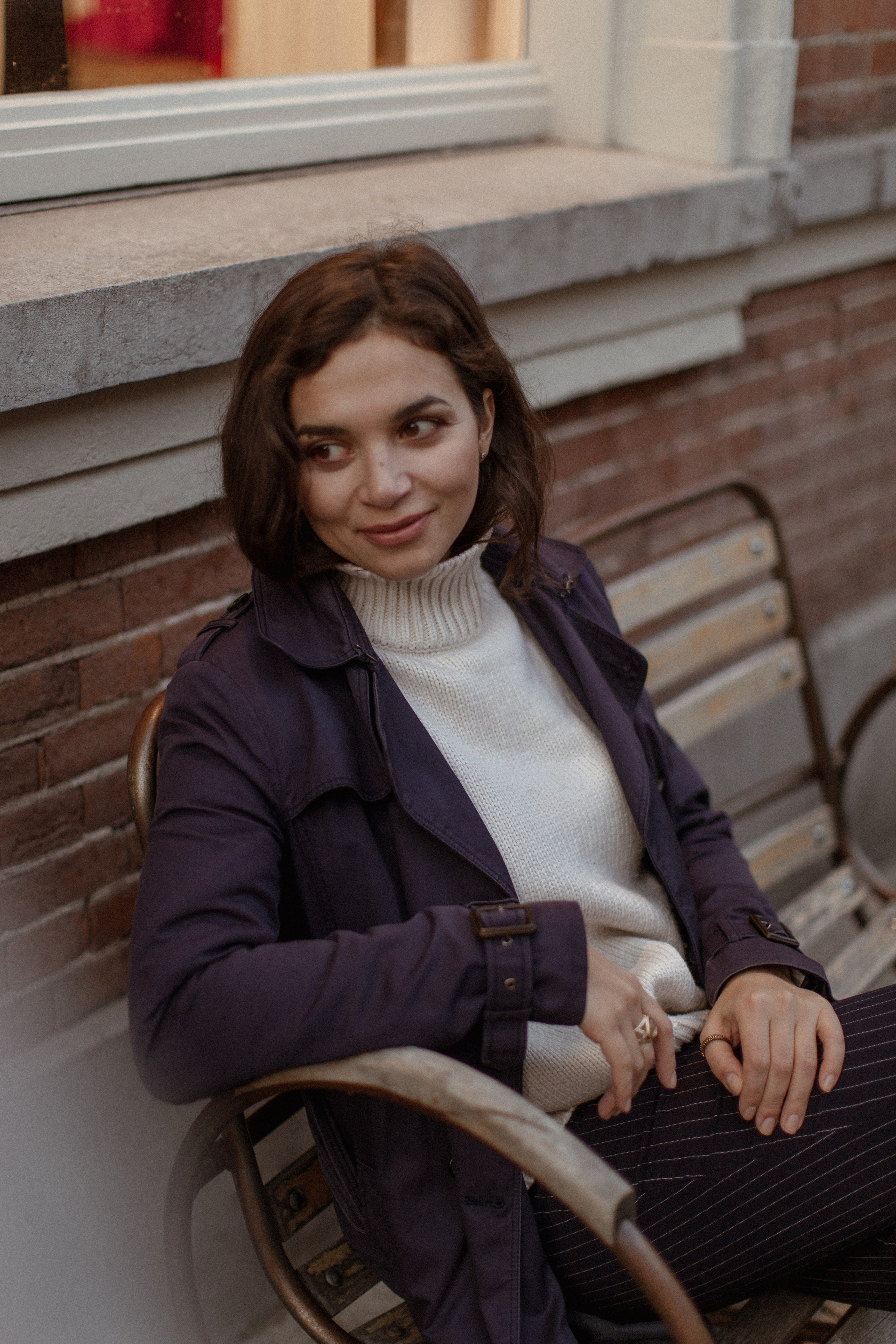 Take away coffee walk. True self