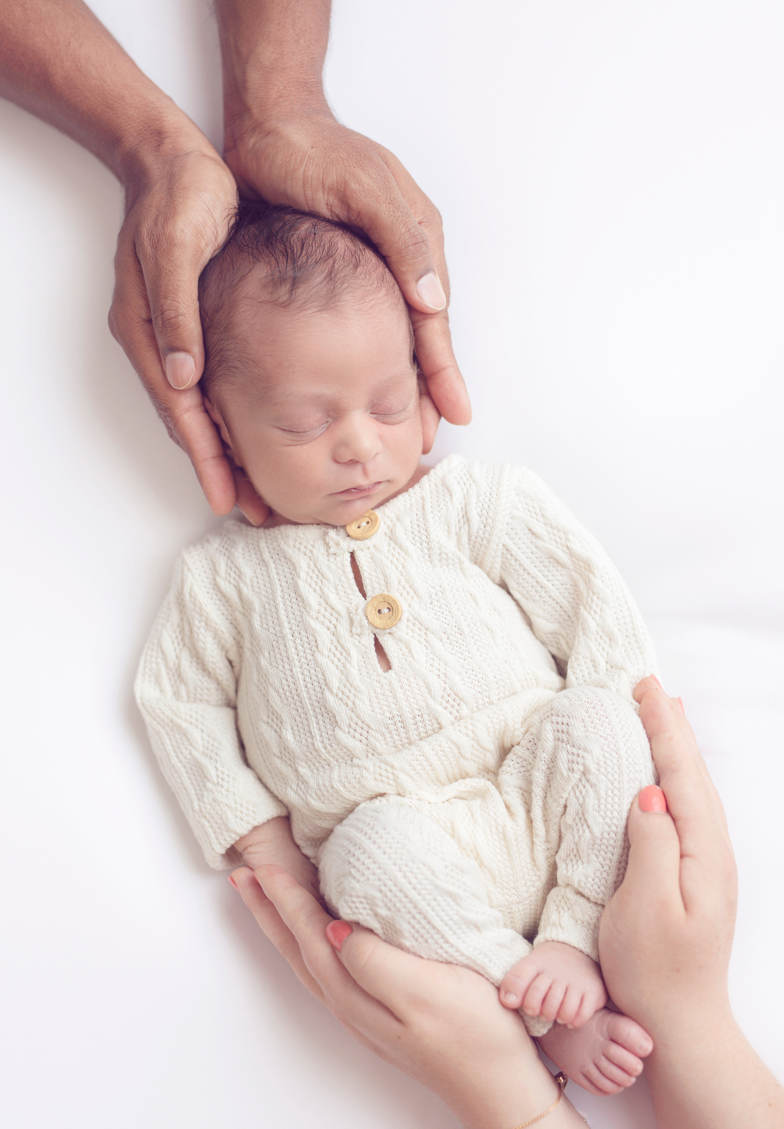 Gestileerde babyfotoshoot