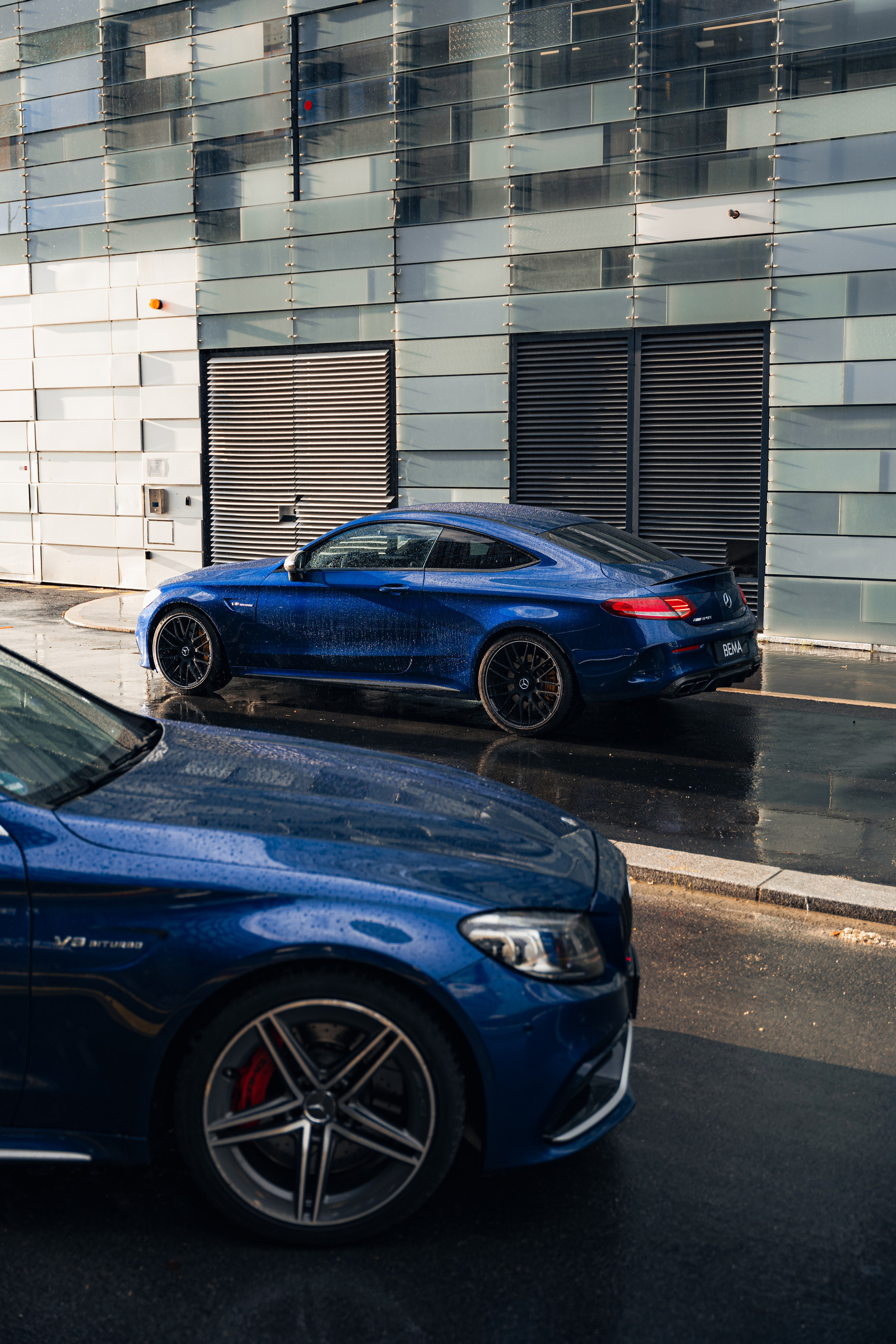 Mercedes-Benz C63s AMG. Photographe de voitures à Paris — Vitalii Motruk