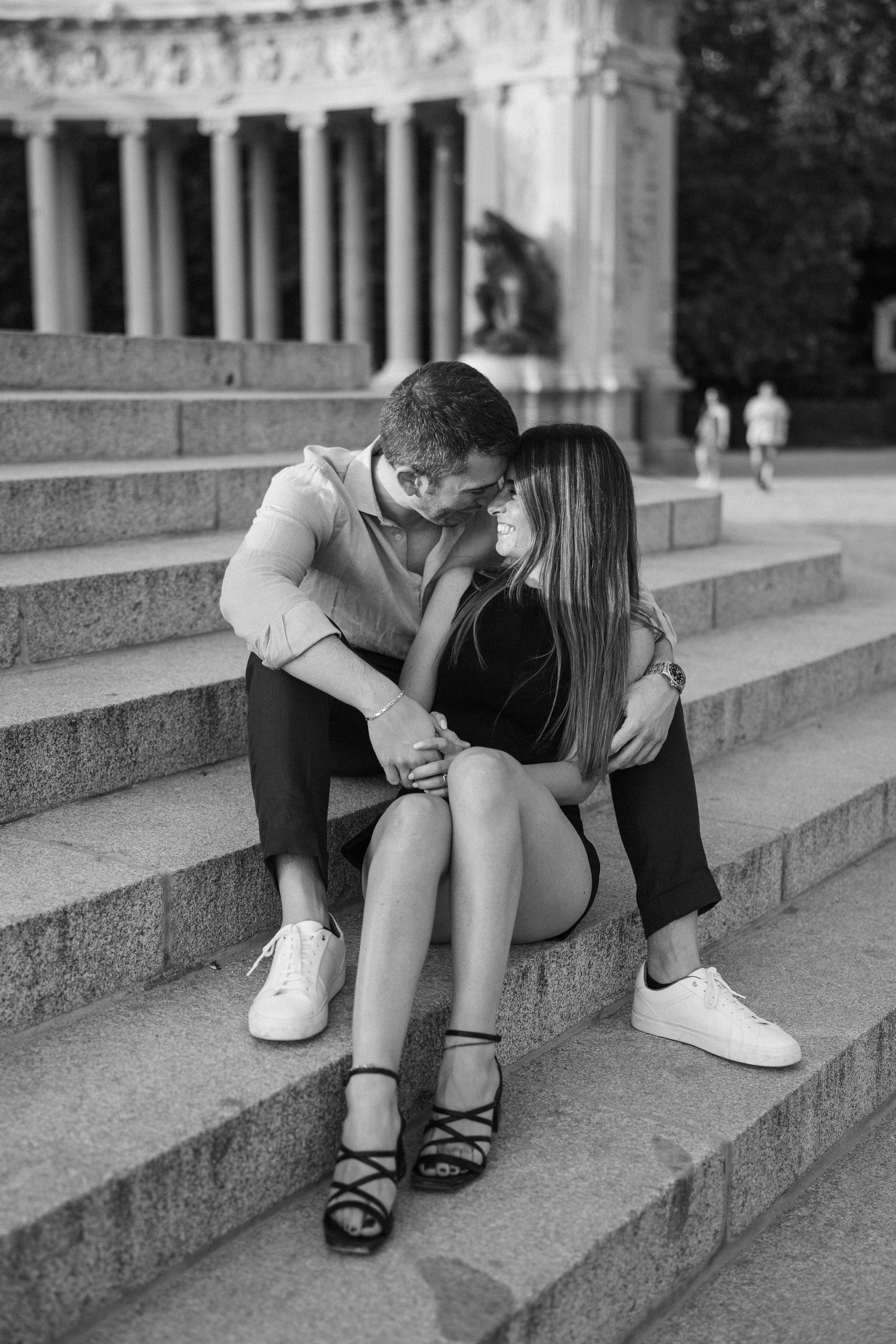 Sesiones de fotos de propuesta de matrimonio en Madrid. Fotógrafo en Madrid, España. Alyona Belyaninova