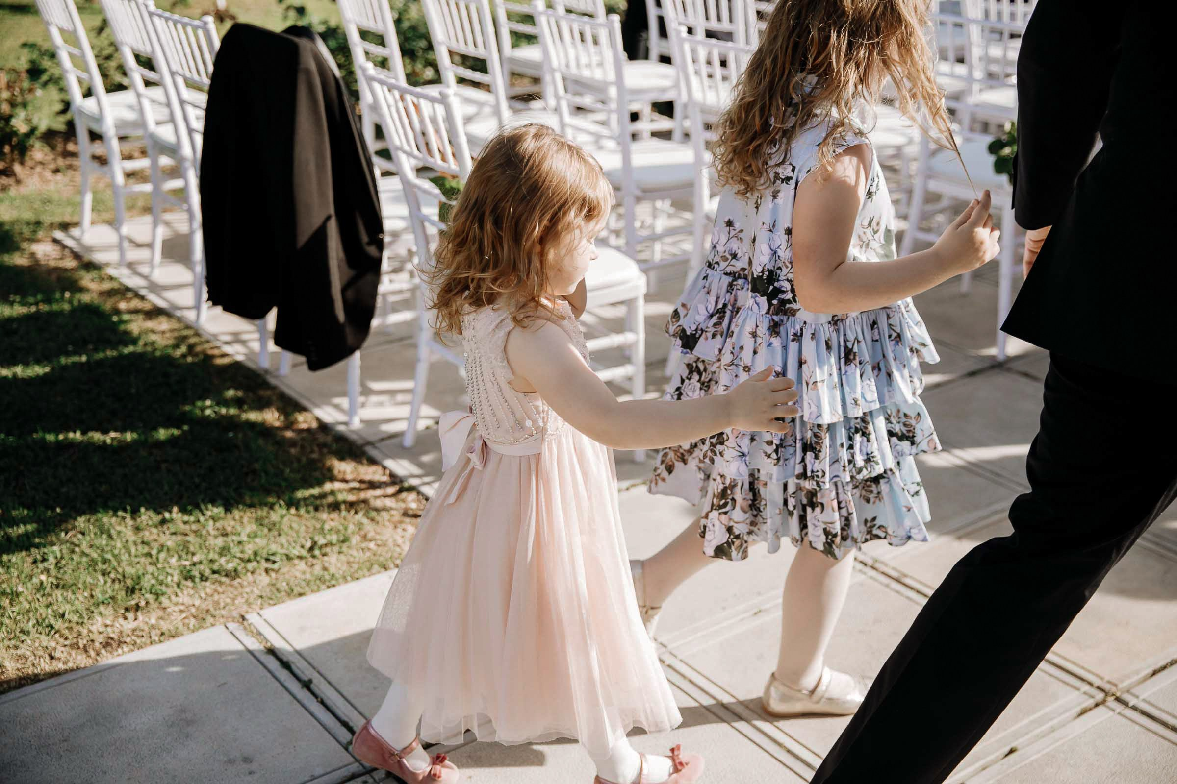 Kids at wedding, by Tanya Bodgan, Bude wedding photography.