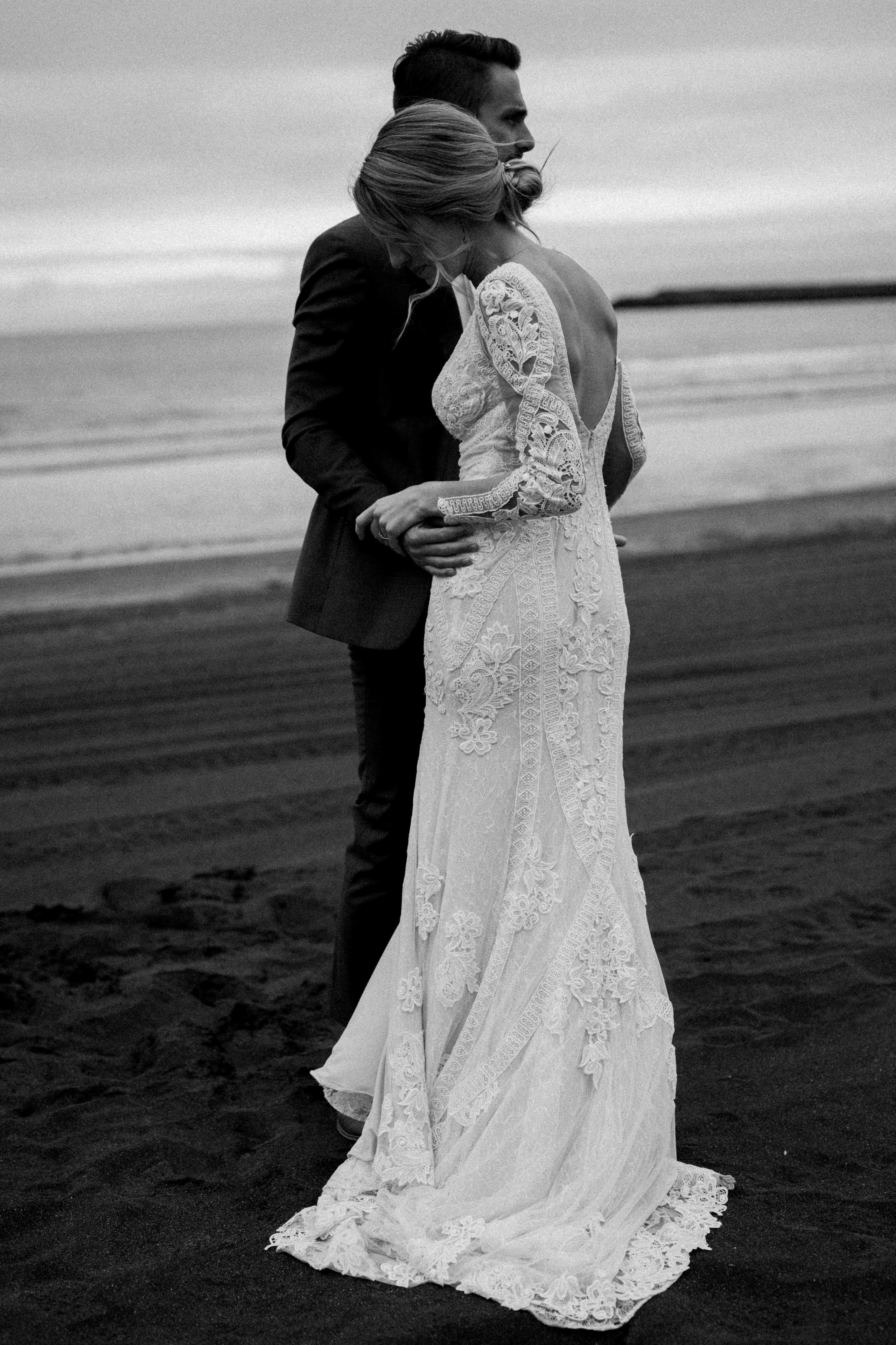 Elopement at Haifoss waterfall. Iceland elopement photo and video | Nikolaichik Photo