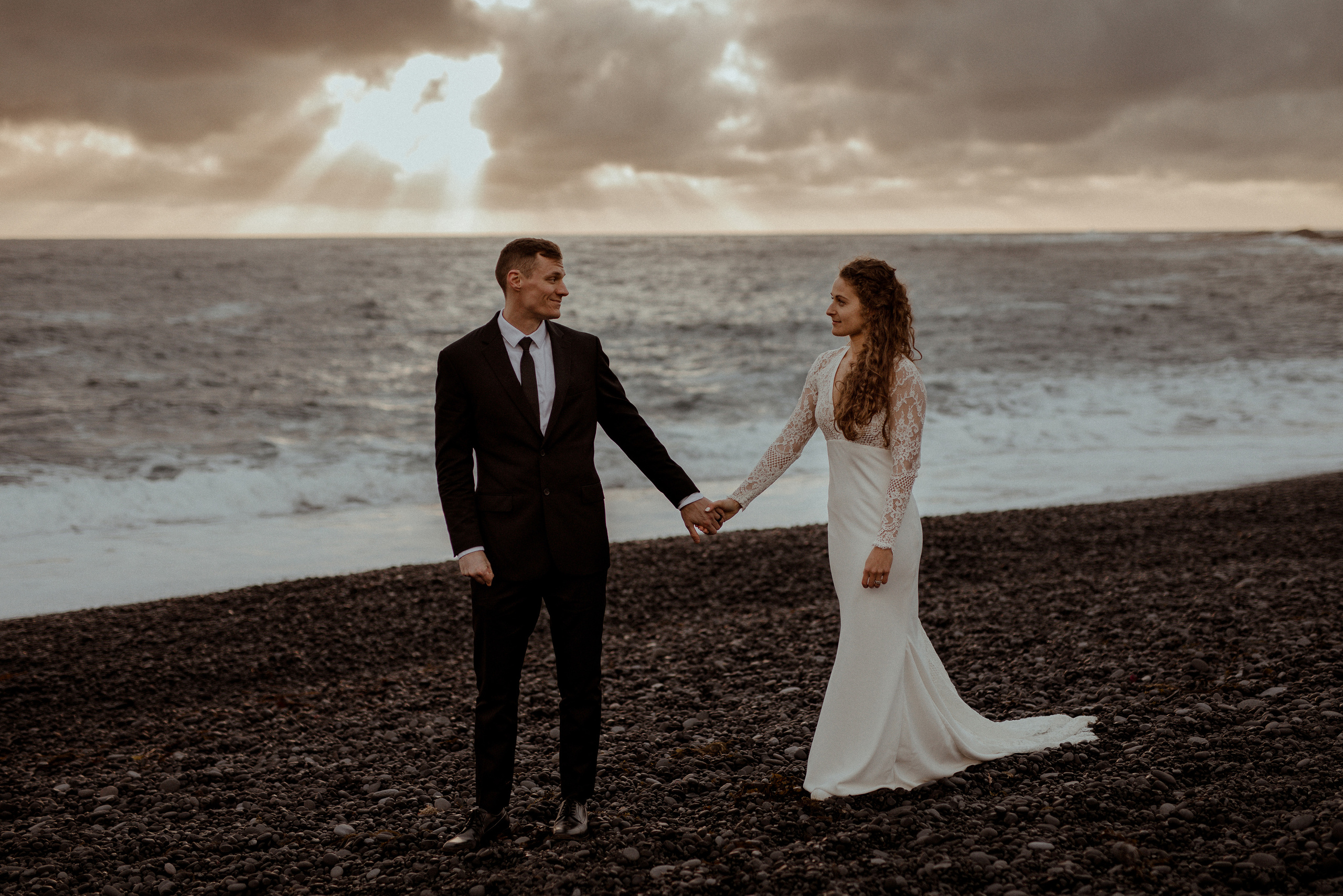 Scenic Fjords Elopement in Iceland. Iceland elopement photographer & videographer