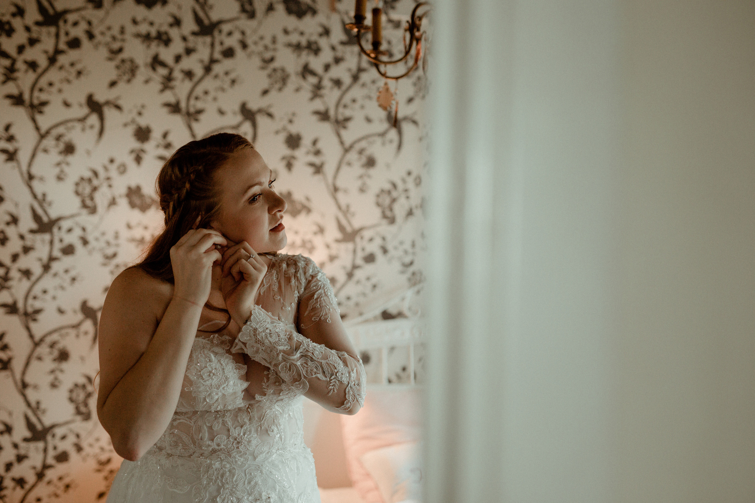 Ceremony at secret waterfall Iceland. Iceland elopement photographer & videographer