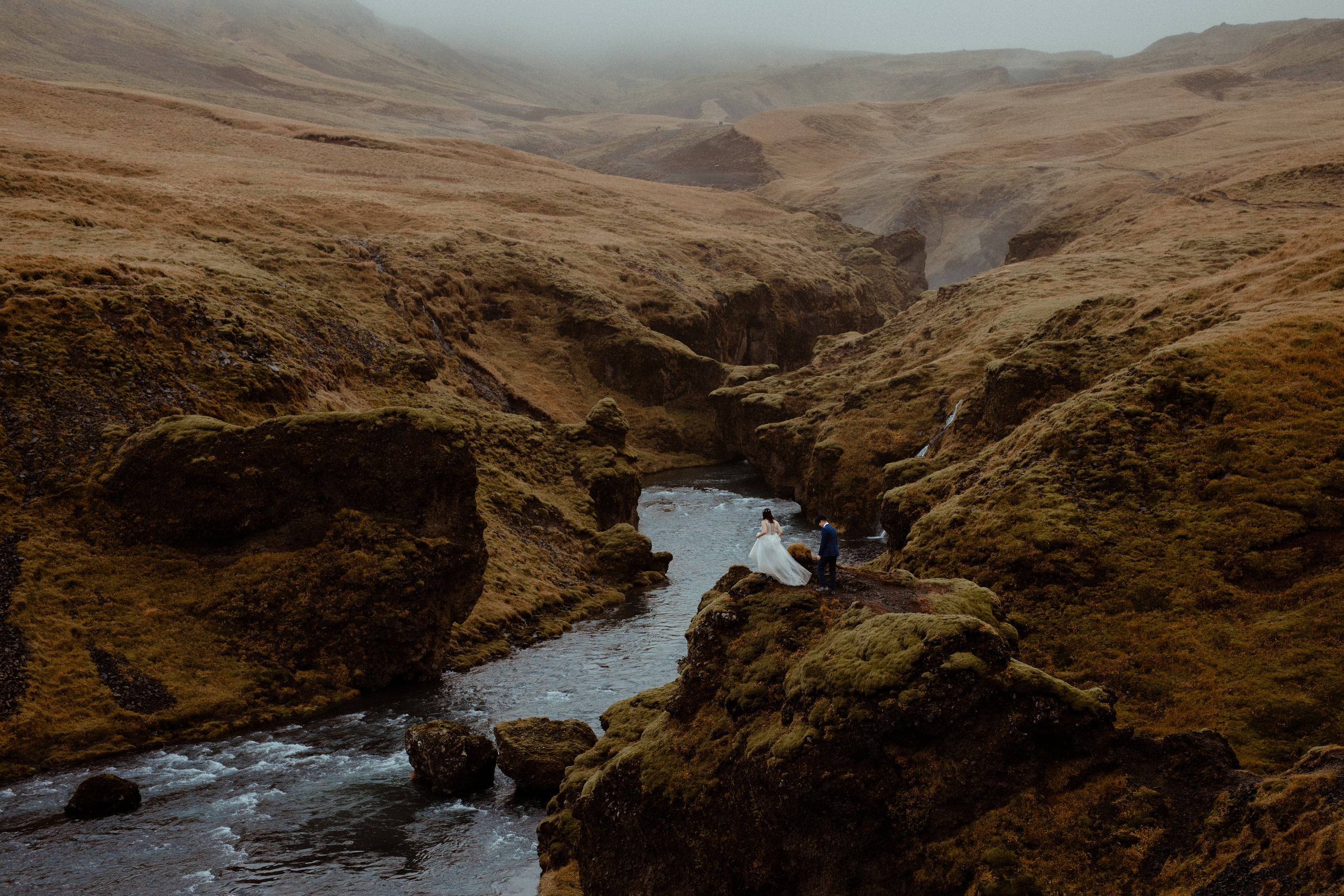 Hidden Waterfalls Iceland Elopement. Iceland elopement photo and video | Nikolaichik Photo
