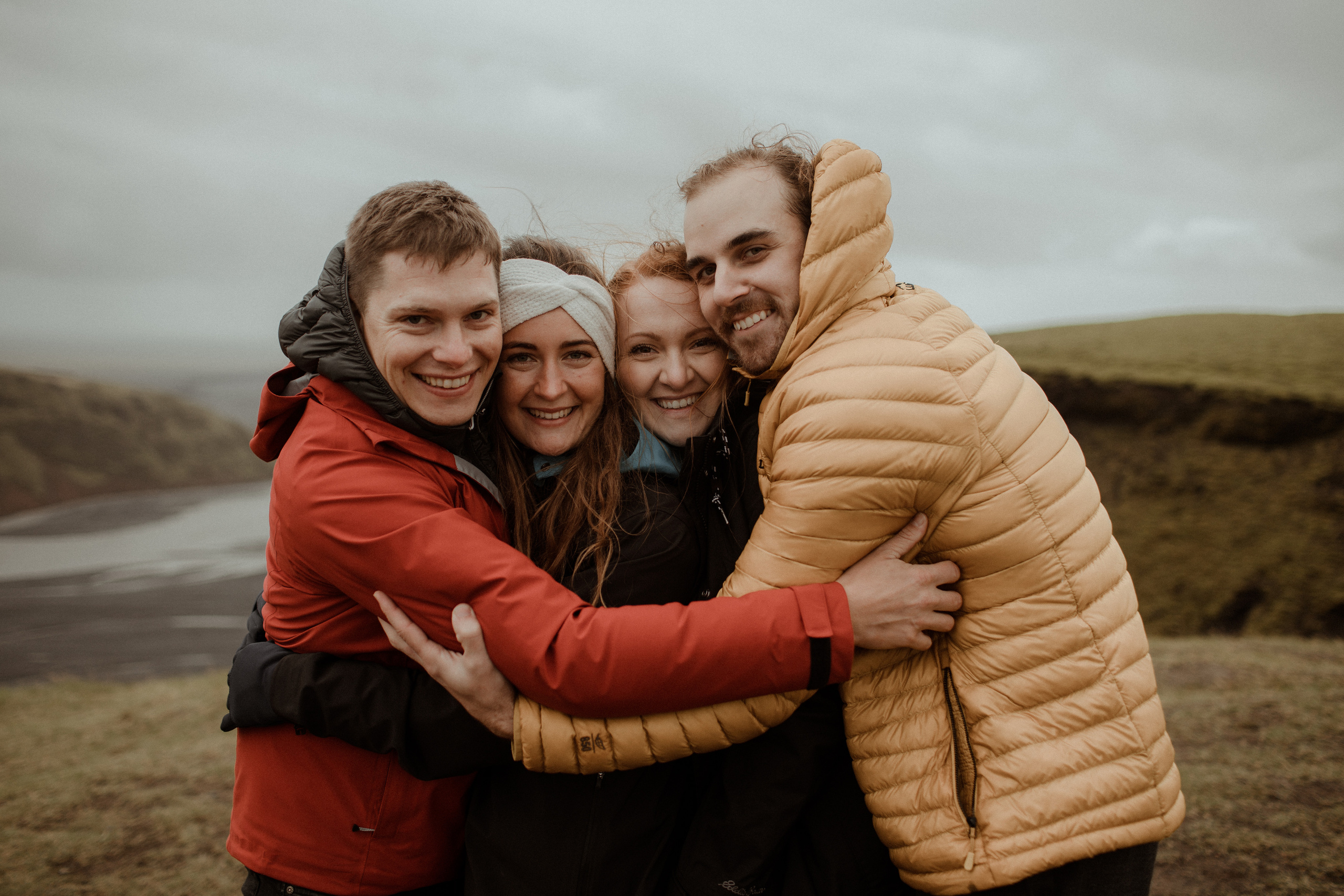 Ceremony at secret waterfall Iceland. Iceland elopement photographer & videographer