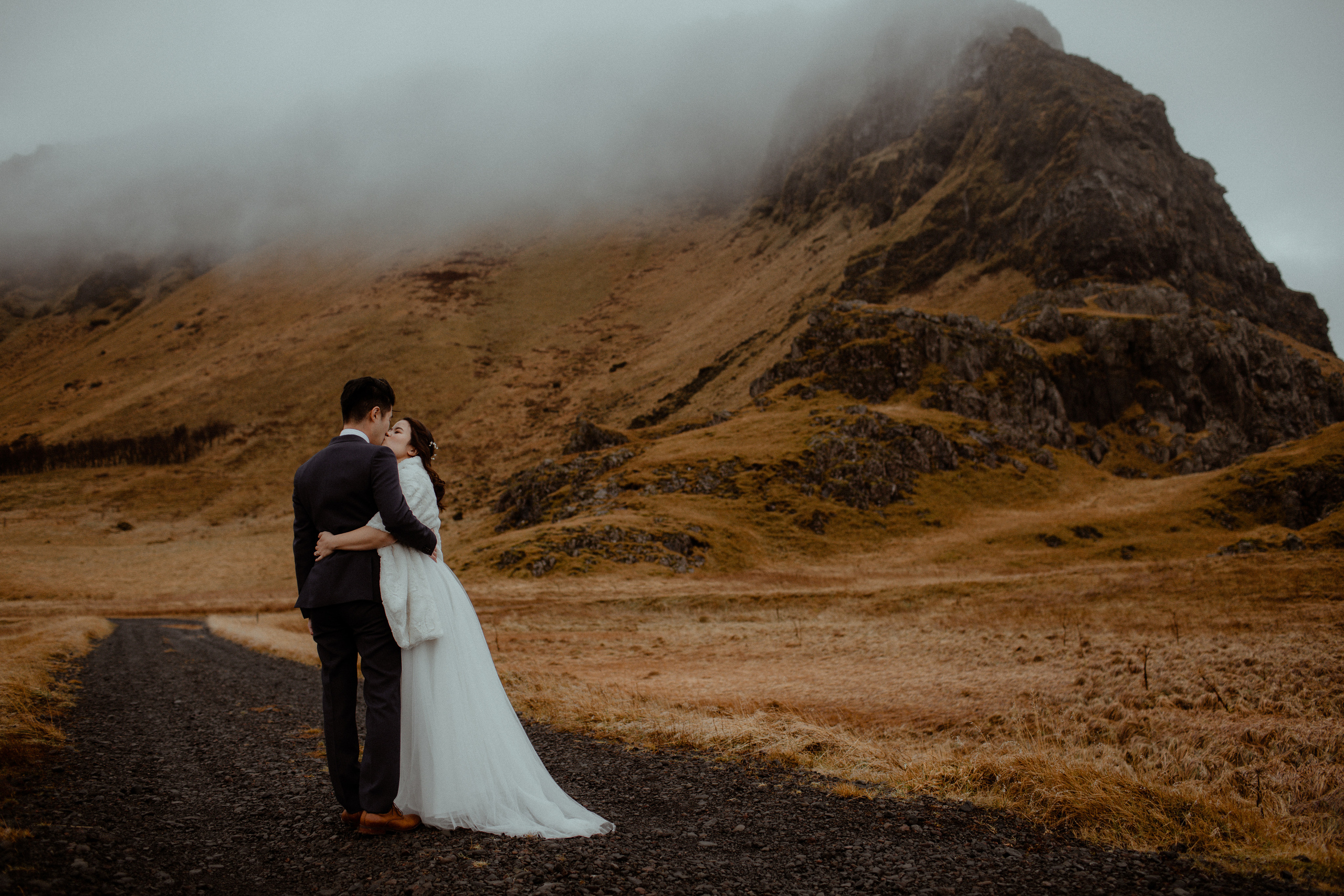 Hidden Waterfalls Iceland Elopement. Iceland elopement photo and video | Nikolaichik Photo