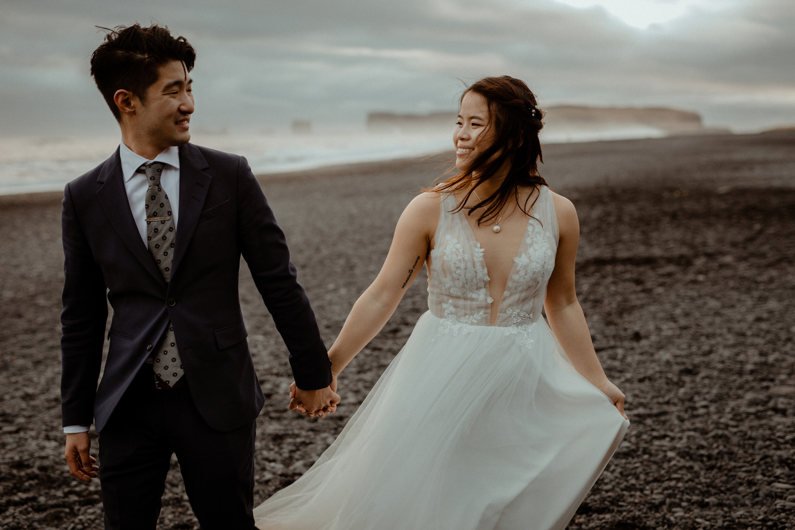 Hidden Waterfalls Iceland Elopement. Iceland elopement photo and video | Nikolaichik Photo