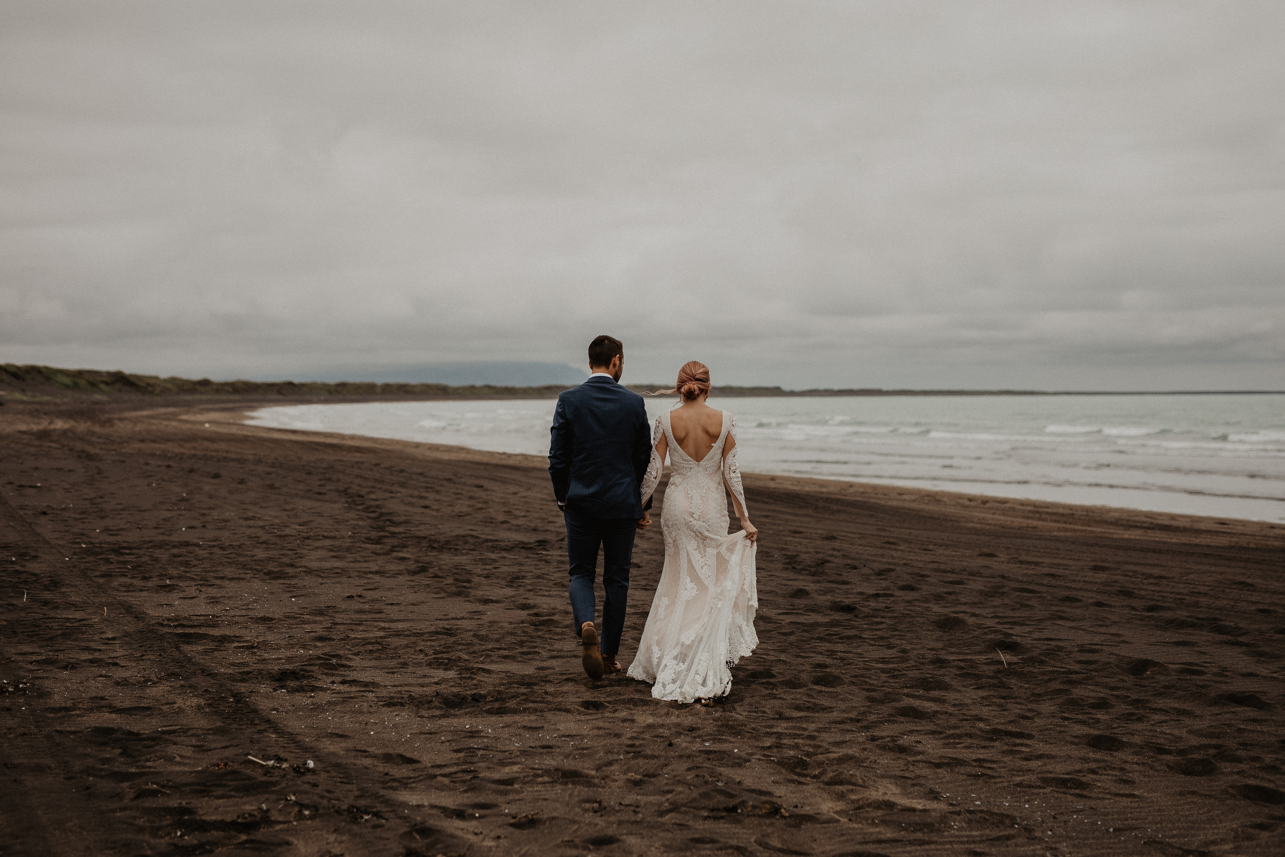 Elopement at Haifoss waterfall. Iceland elopement photo and video | Nikolaichik Photo