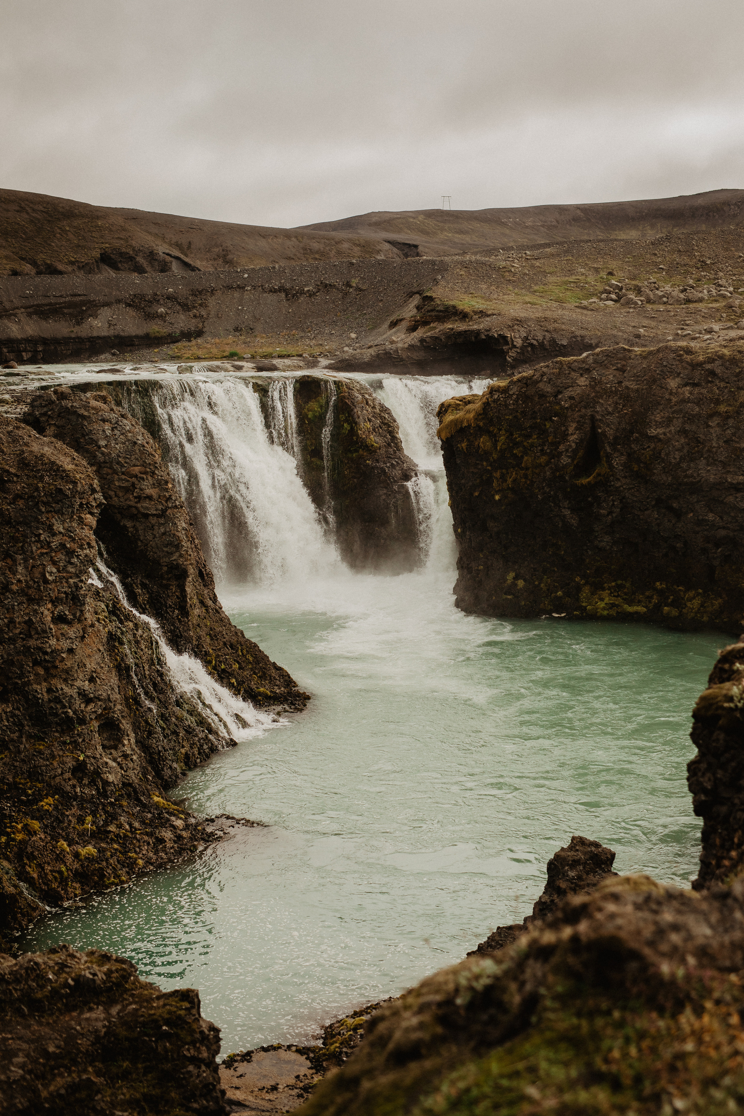 Elopement at Haifoss waterfall. Iceland elopement photo and video | Nikolaichik Photo