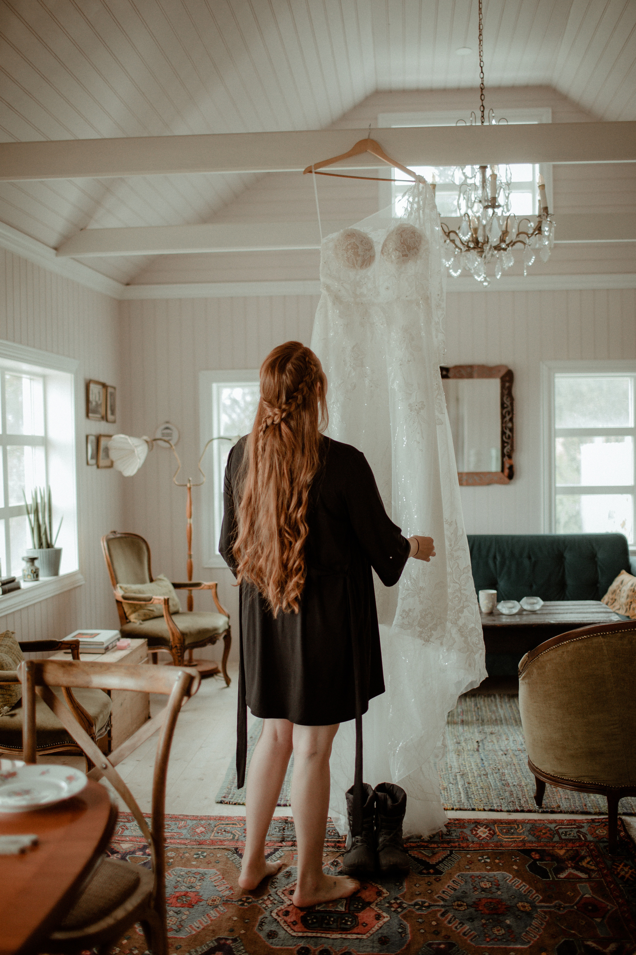 Ceremony at secret waterfall Iceland. Iceland elopement photographer & videographer