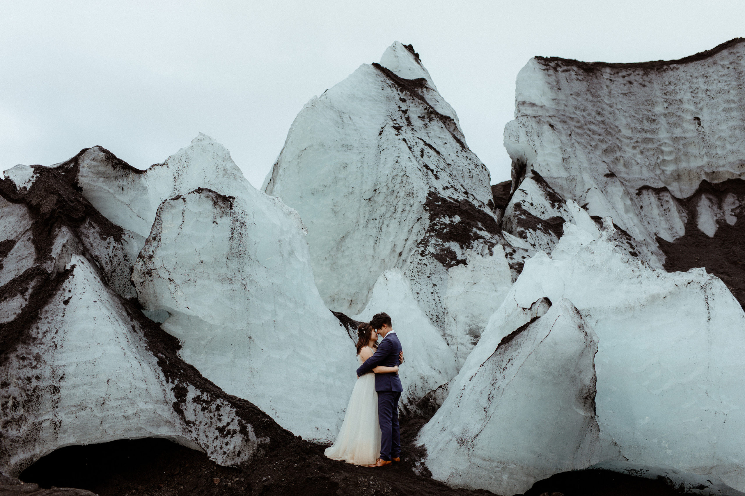 Hidden Waterfalls Iceland Elopement. Iceland elopement photo and video | Nikolaichik Photo