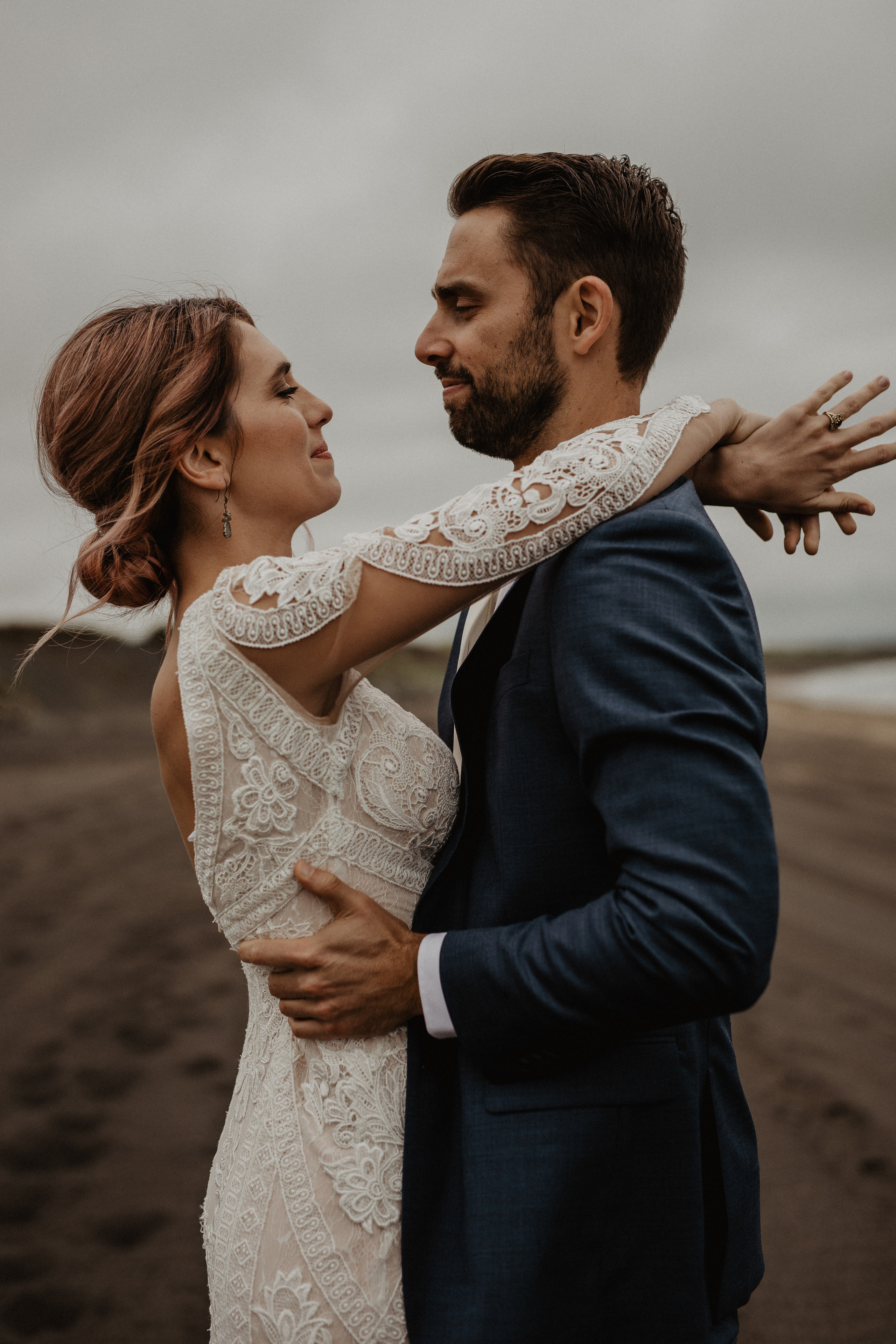 Elopement at Haifoss waterfall. Iceland elopement photo and video | Nikolaichik Photo