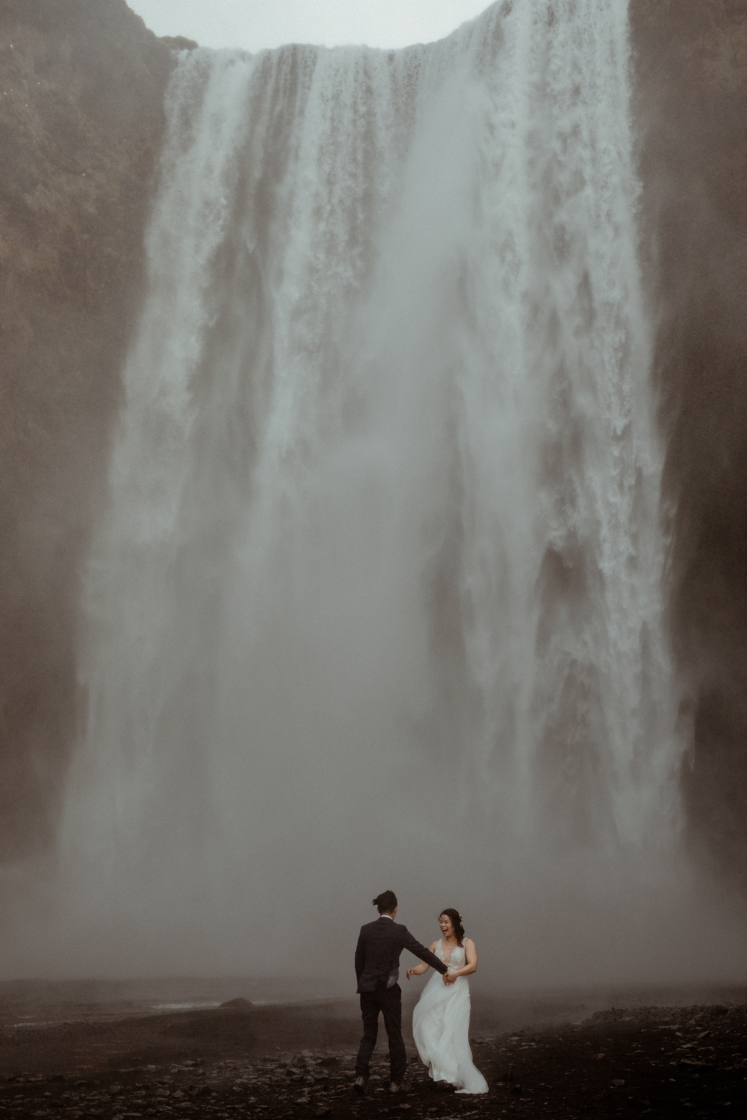 Hidden Waterfalls Iceland Elopement. Iceland elopement photo and video | Nikolaichik Photo