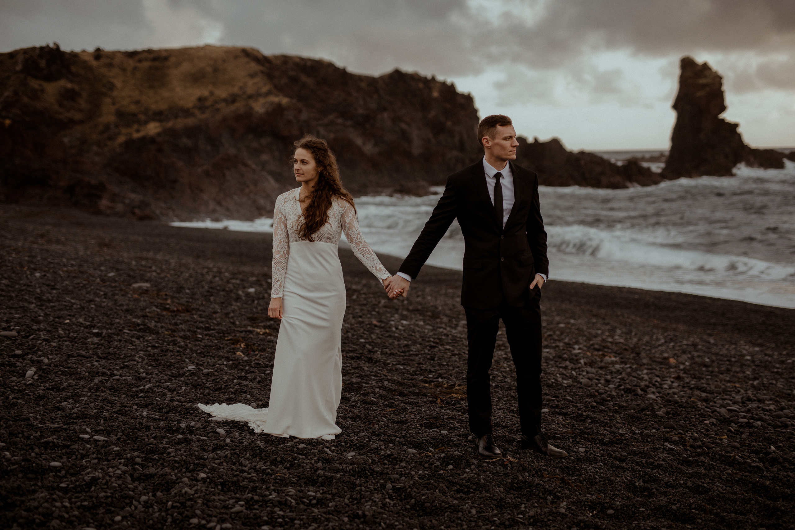Scenic Fjords Elopement in Iceland. Iceland elopement photographer & videographer