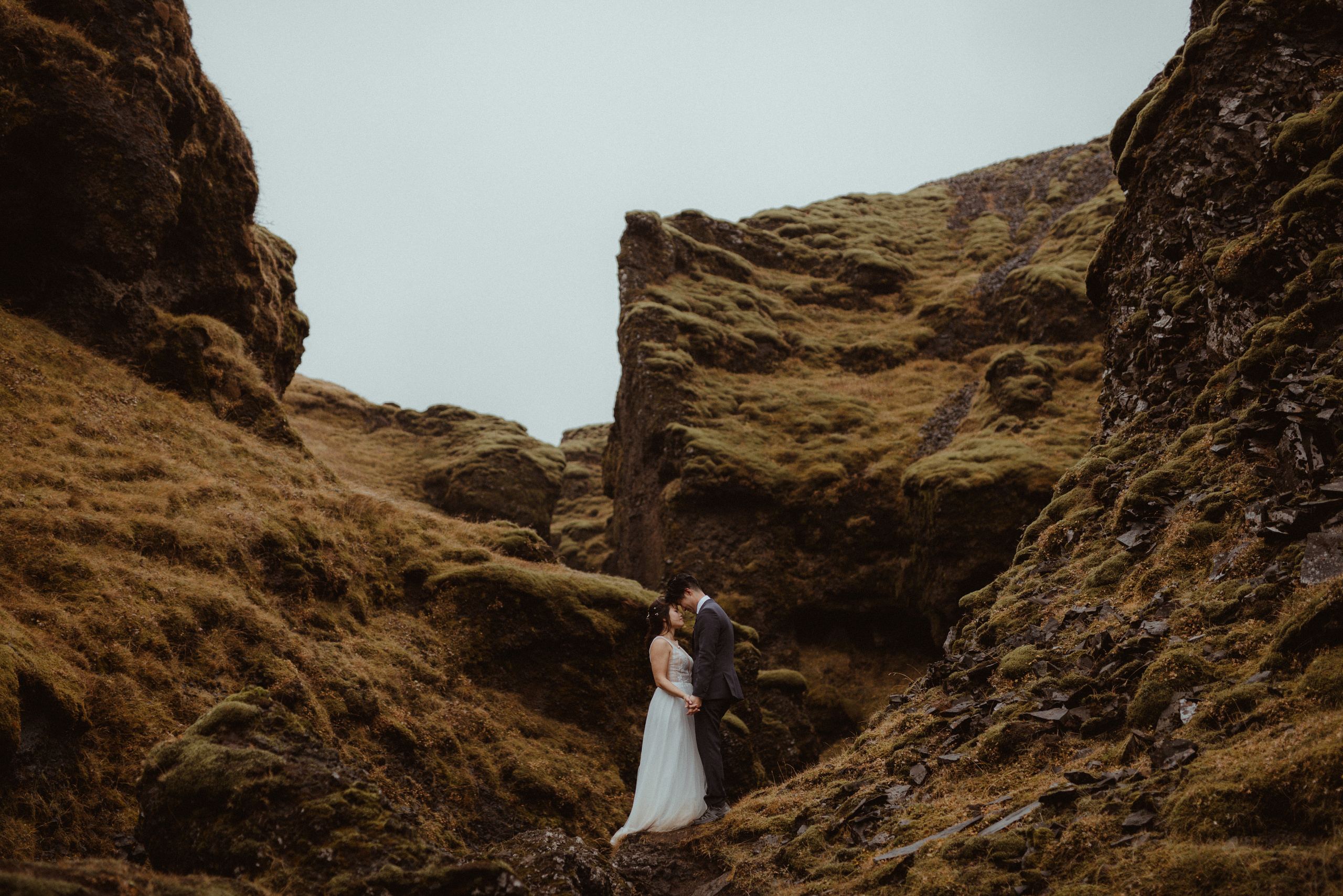 Hidden Waterfalls Iceland Elopement. Iceland elopement photo and video | Nikolaichik Photo