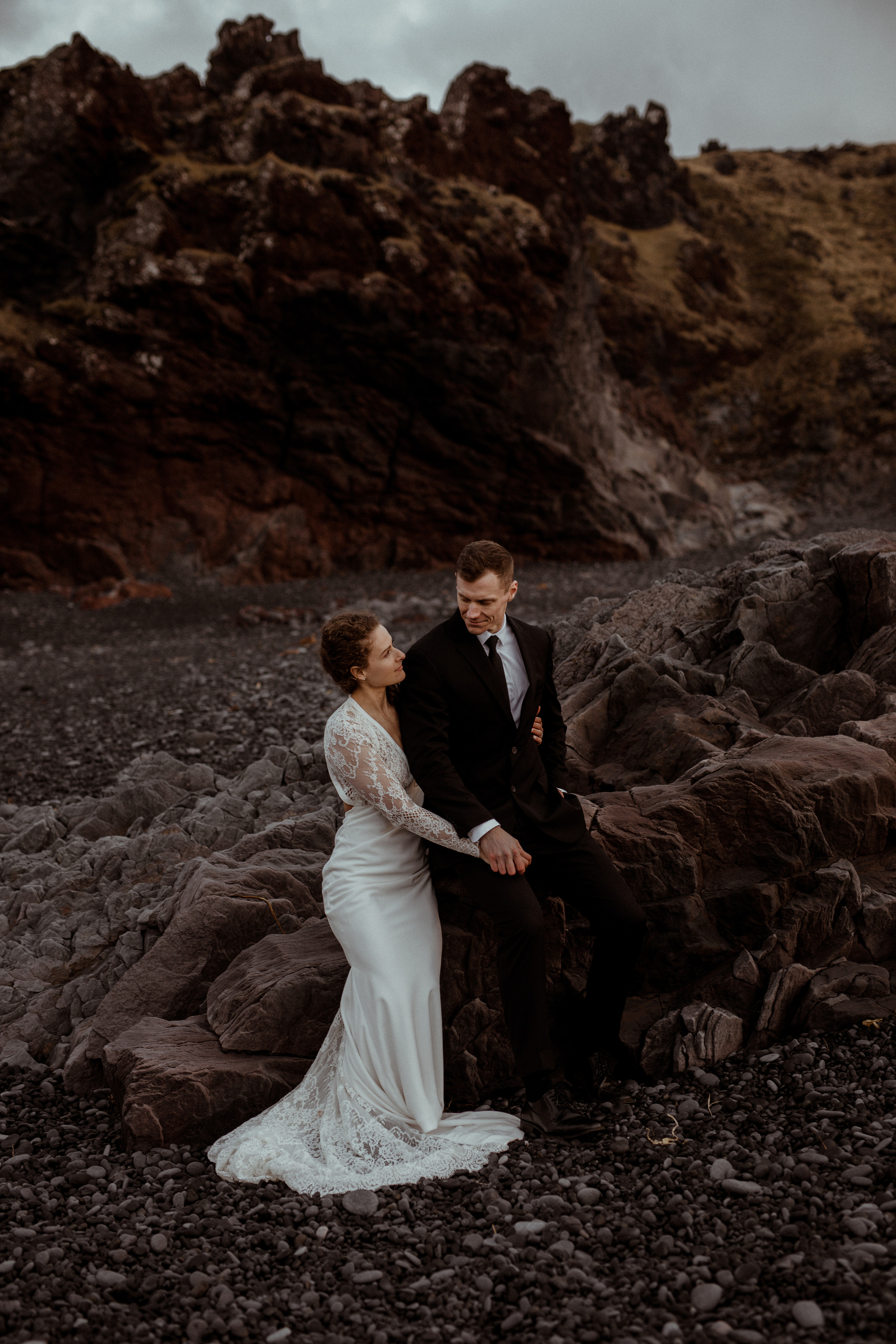 Scenic Fjords Elopement in Iceland. Iceland elopement photographer & videographer