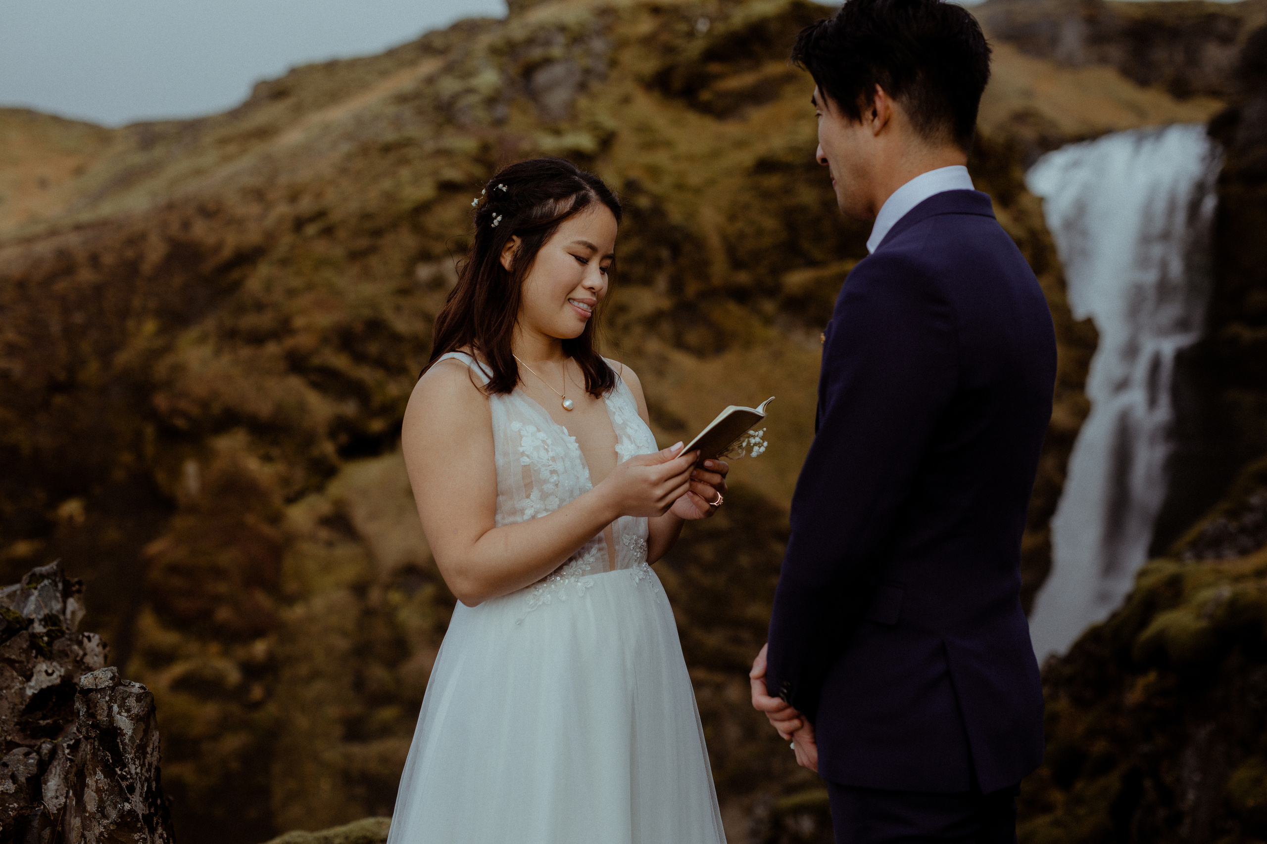 Hidden Waterfalls Iceland Elopement. Iceland elopement photo and video | Nikolaichik Photo