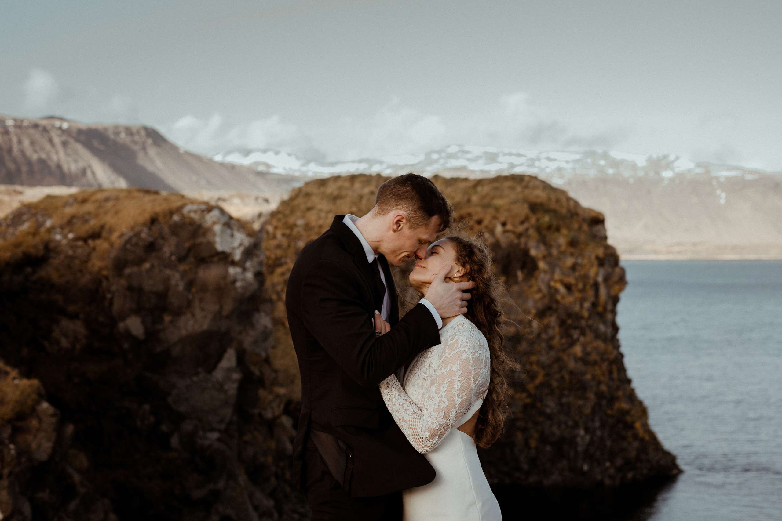 Scenic Fjords Elopement in Iceland. Iceland elopement photographer & videographer