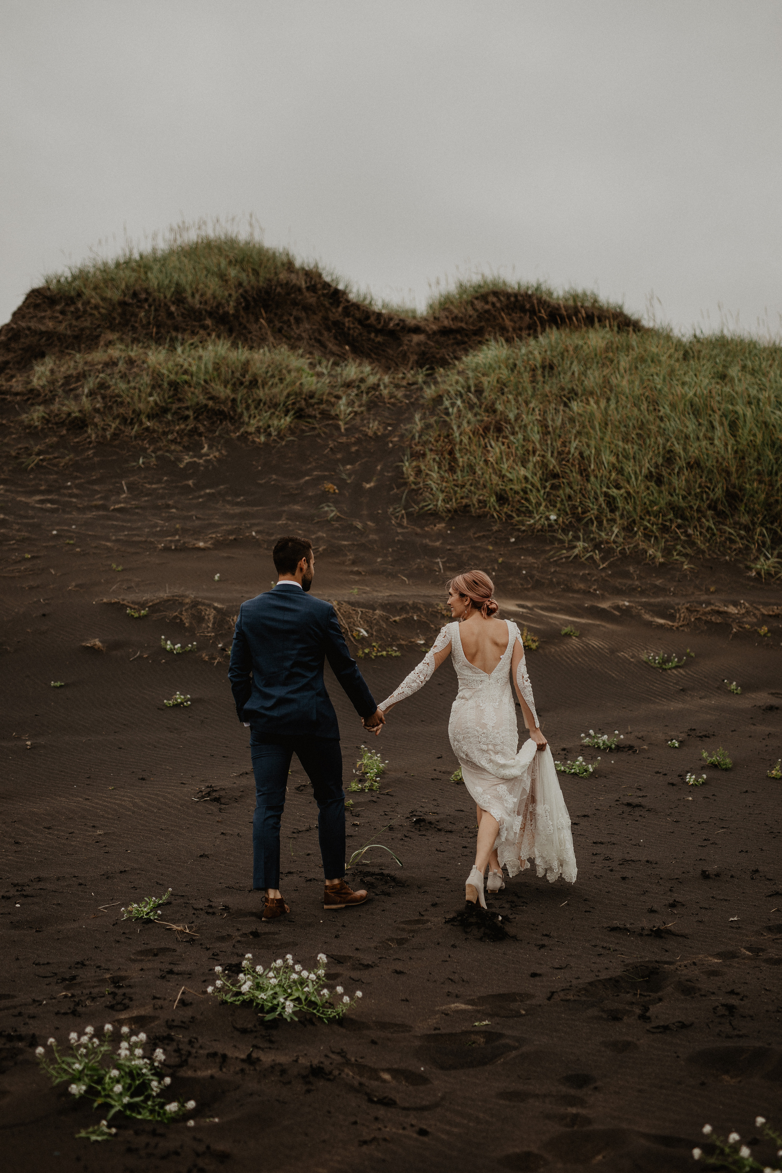 Elopement at Haifoss waterfall. Iceland elopement photo and video | Nikolaichik Photo