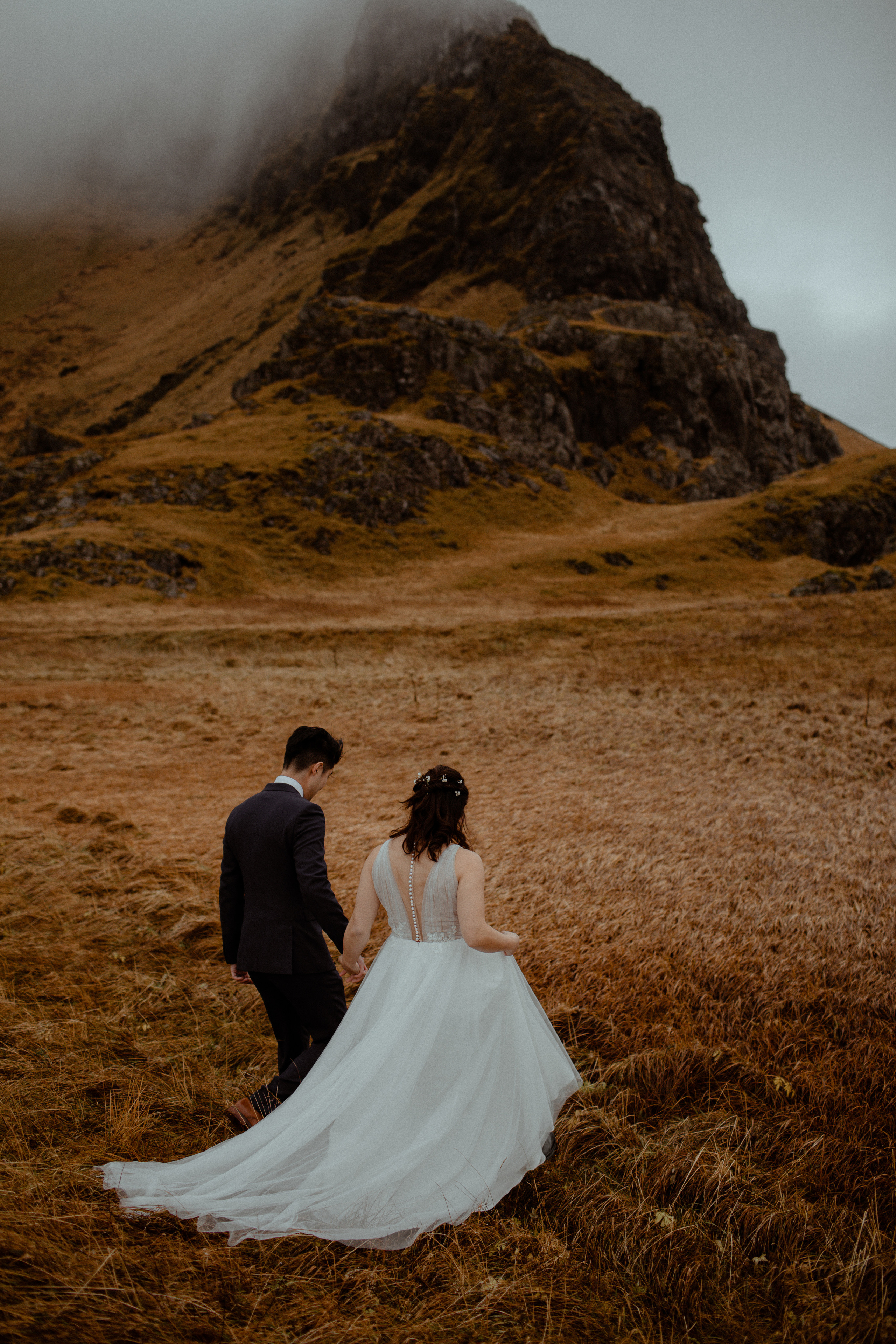 Hidden Waterfalls Iceland Elopement. Iceland elopement photo and video | Nikolaichik Photo