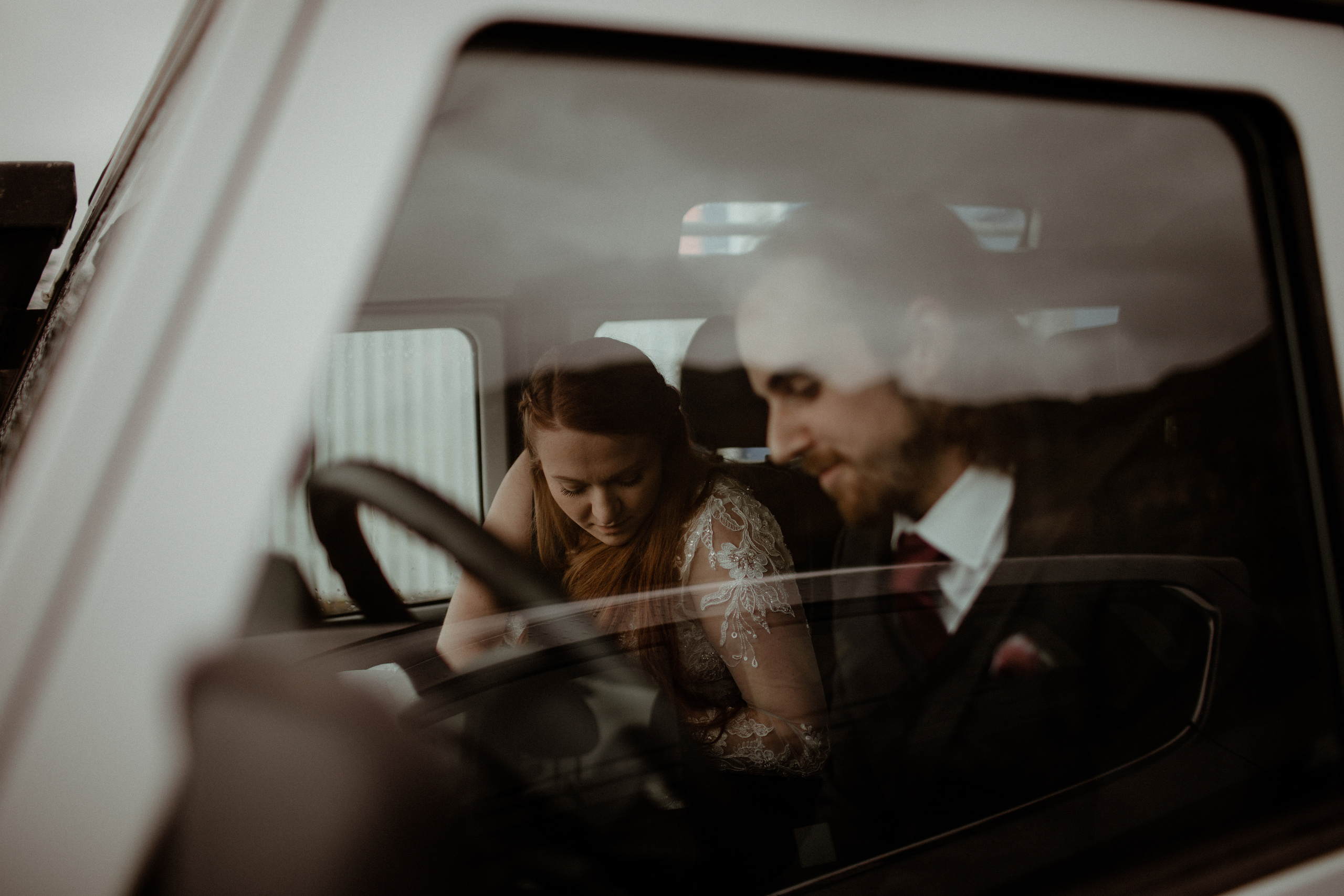 Ceremony at secret waterfall Iceland. Iceland elopement photographer & videographer