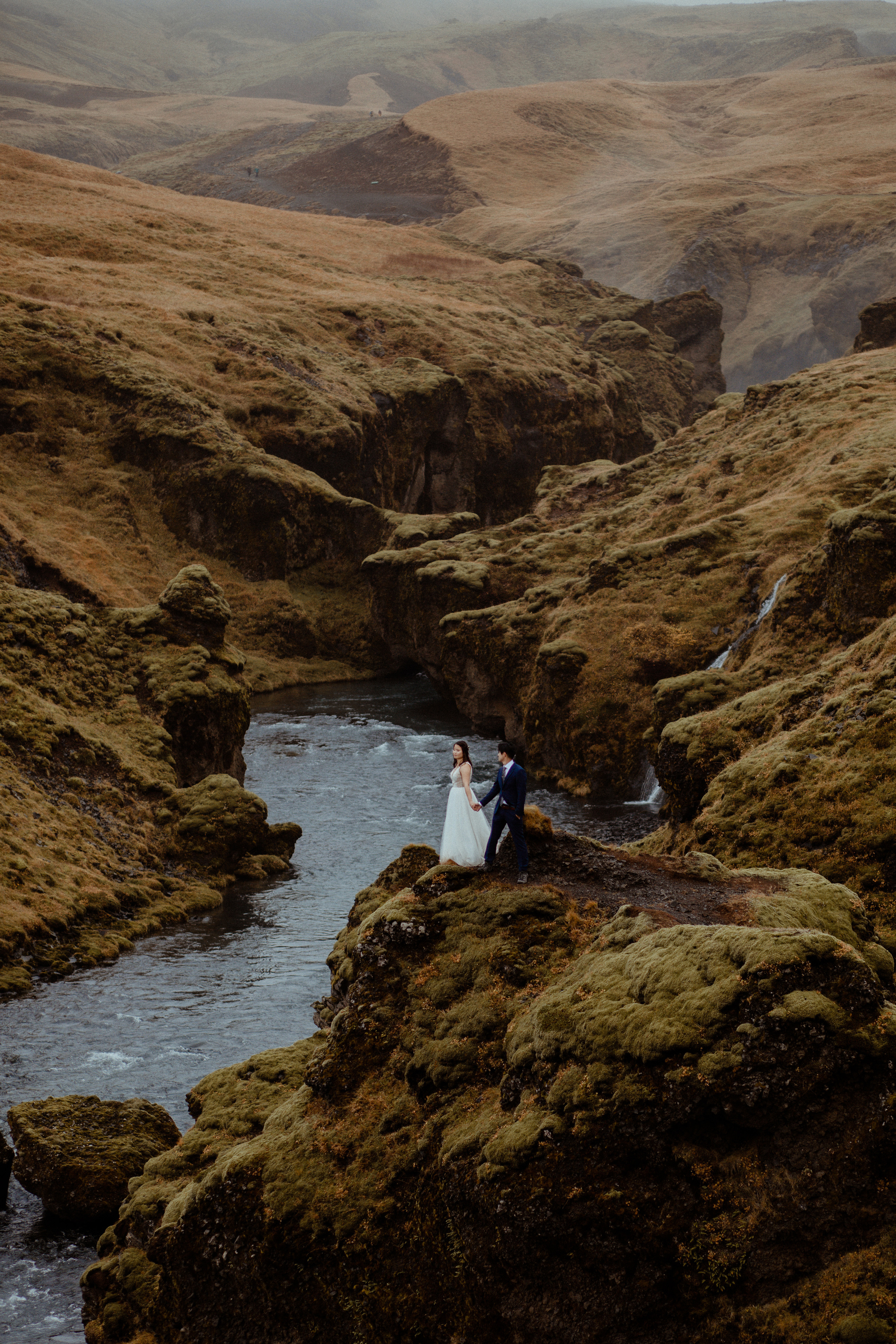Hidden Waterfalls Iceland Elopement. Iceland elopement photo and video | Nikolaichik Photo