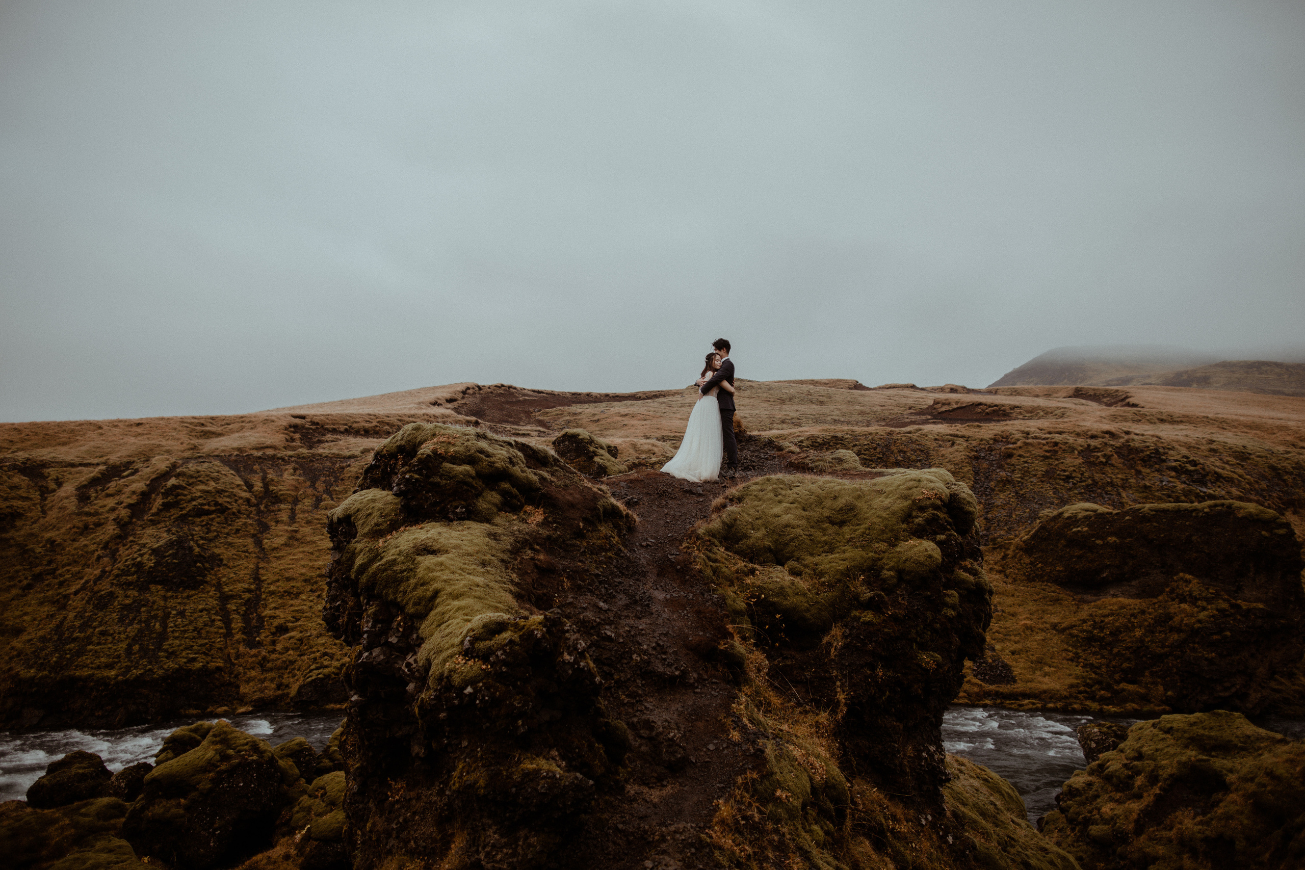 Hidden Waterfalls Iceland Elopement. Iceland elopement photo and video | Nikolaichik Photo