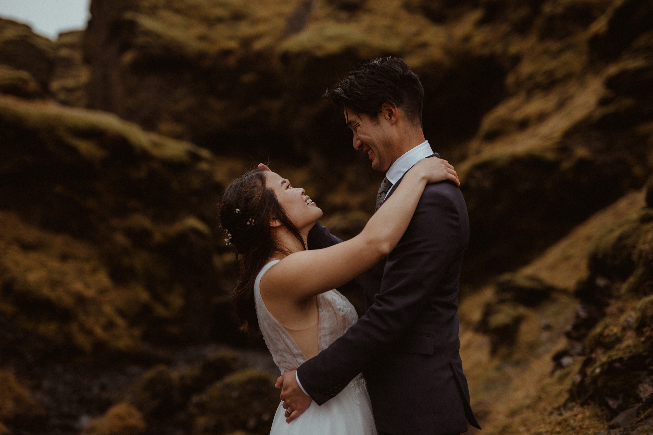 Hidden Waterfalls Iceland Elopement. Iceland elopement photo and video | Nikolaichik Photo