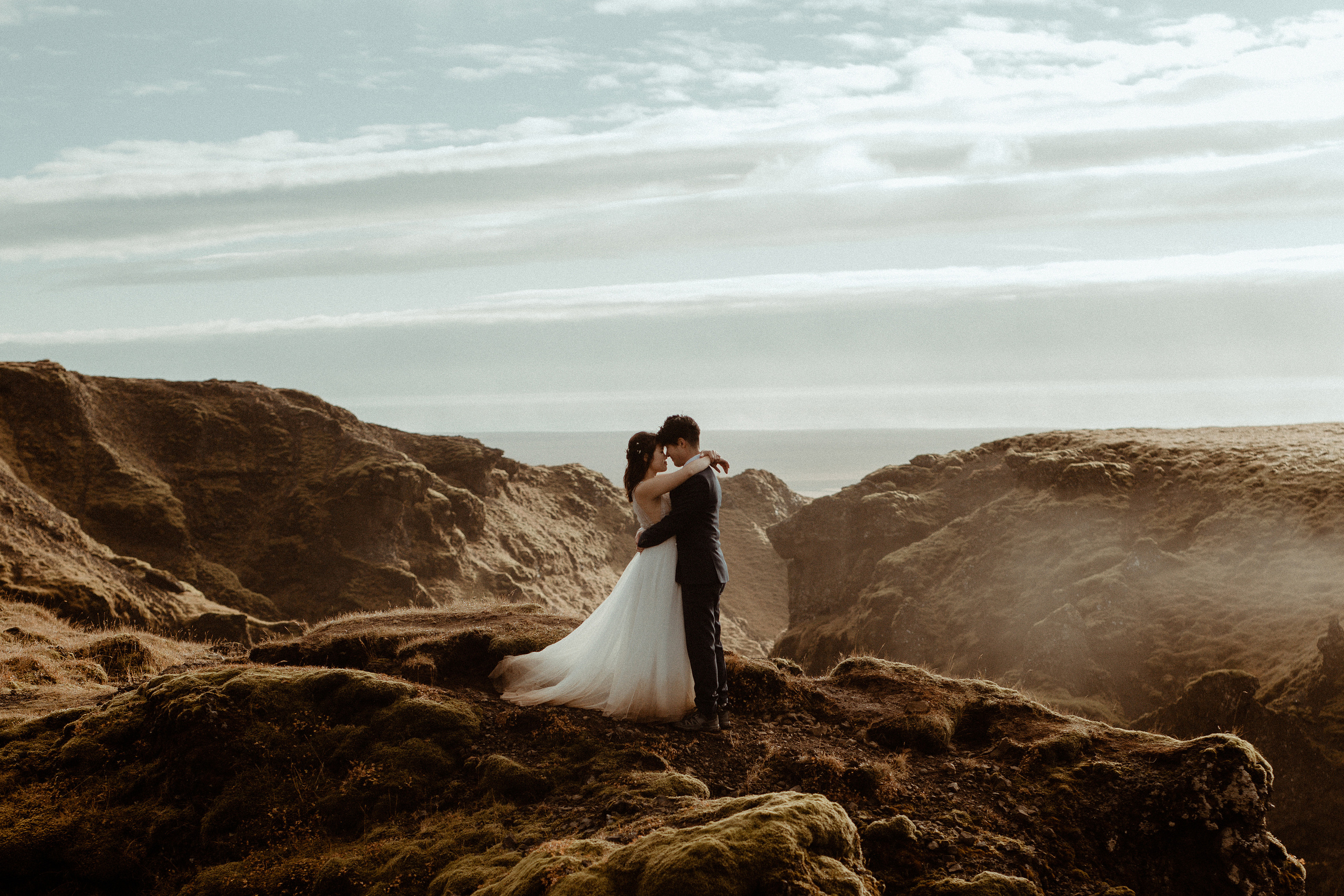 Hidden Waterfalls Iceland Elopement. Iceland elopement photo and video | Nikolaichik Photo