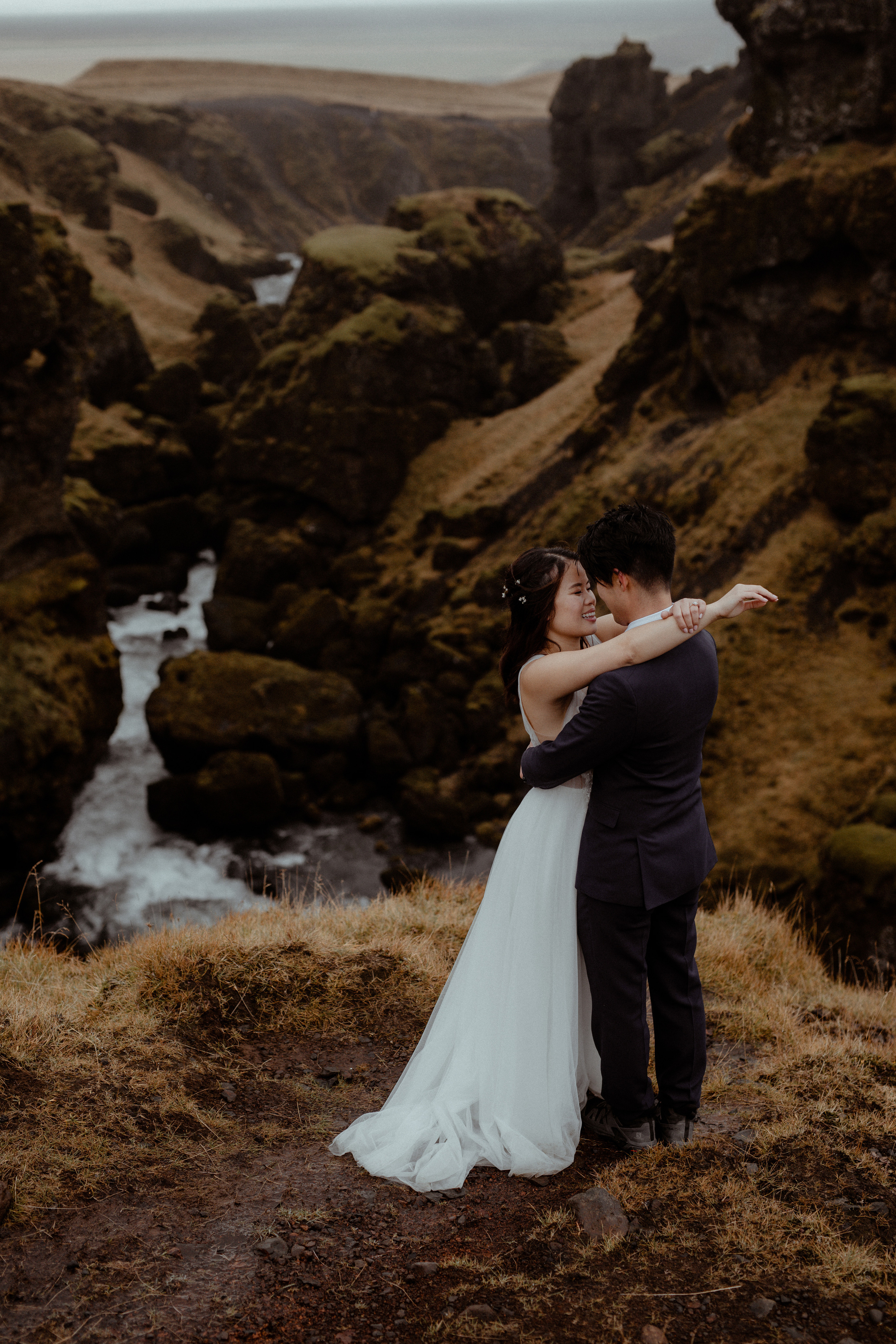 Hidden Waterfalls Iceland Elopement. Iceland elopement photo and video | Nikolaichik Photo
