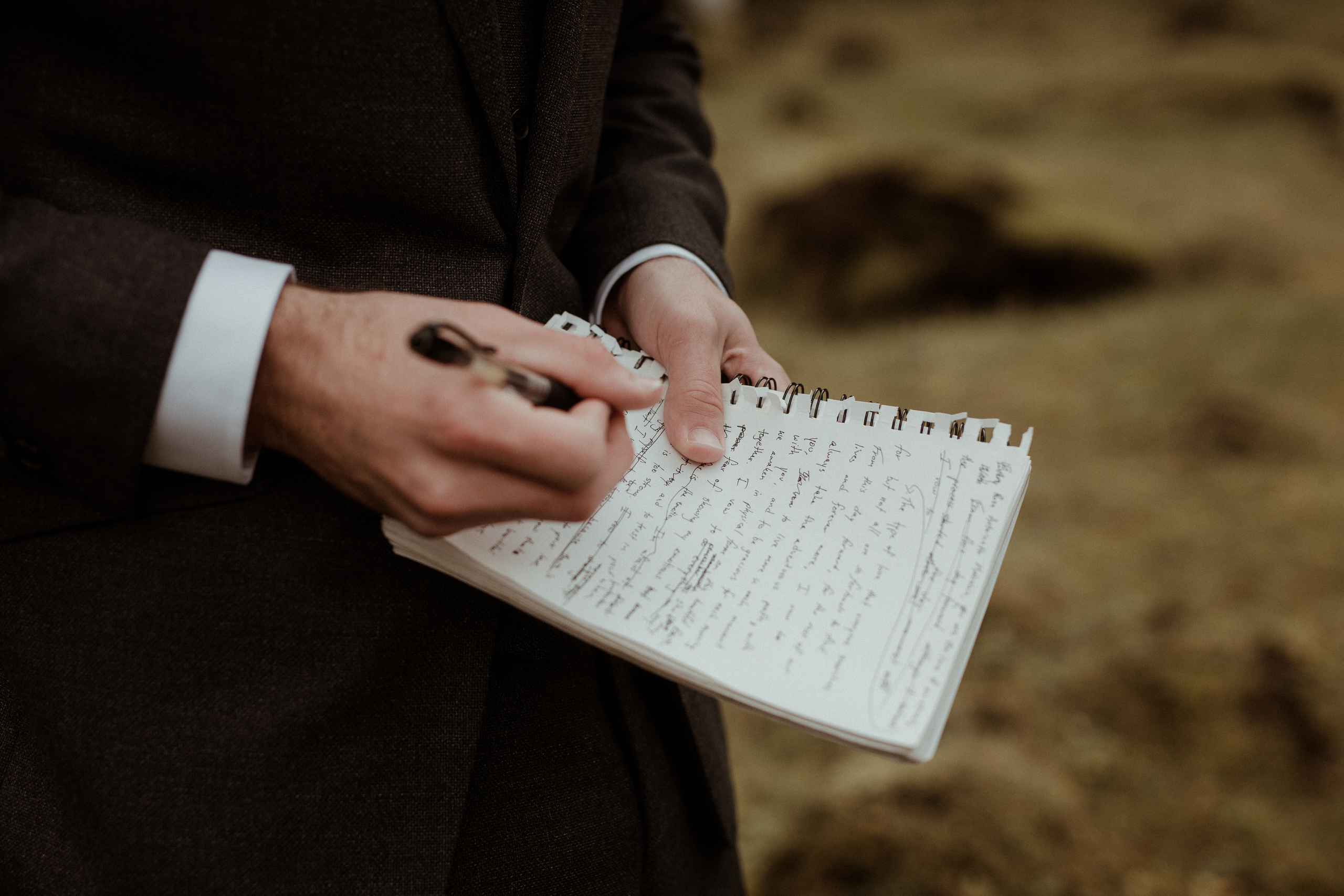 Ceremony at secret waterfall Iceland. Iceland elopement photographer & videographer
