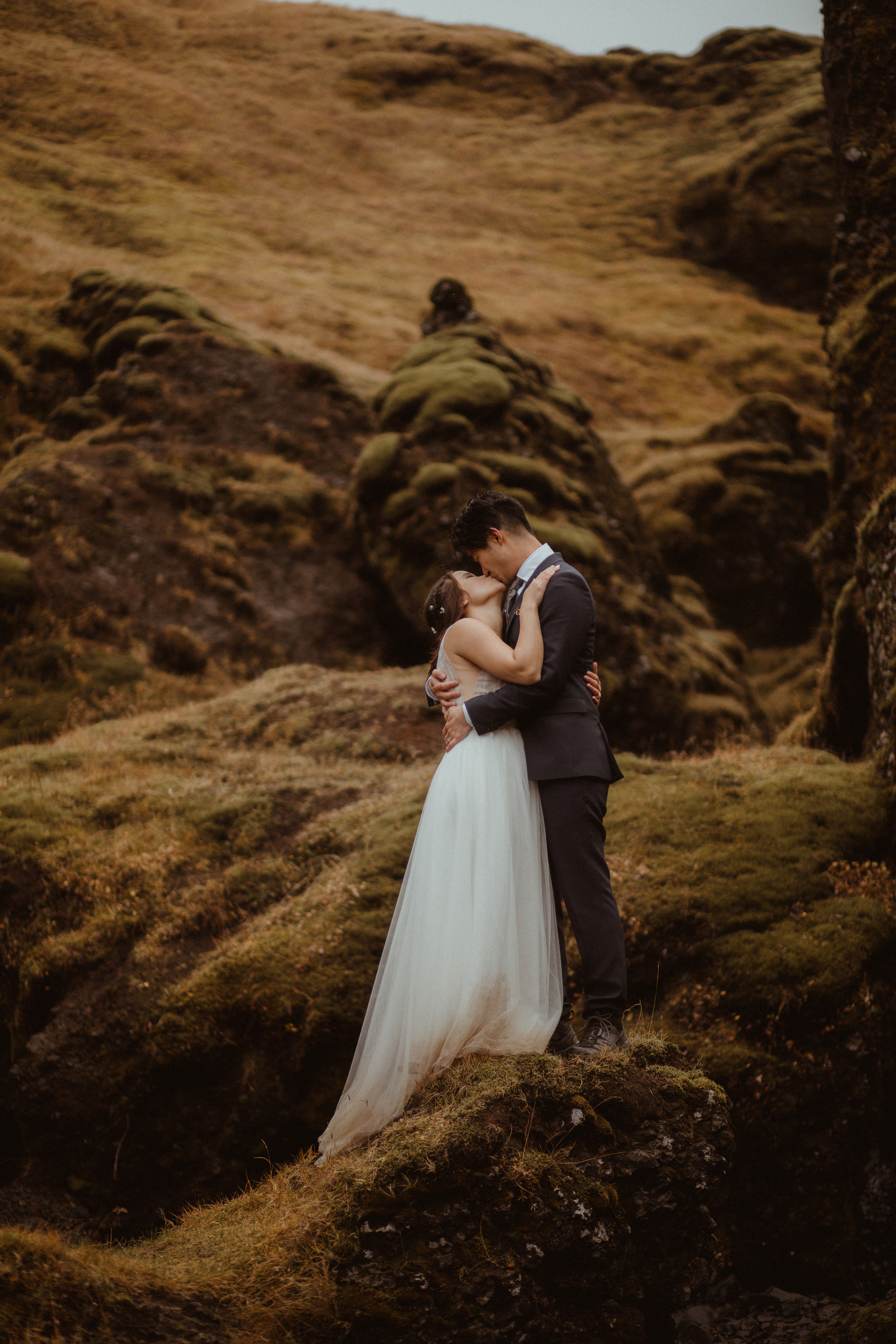 Hidden Waterfalls Iceland Elopement. Iceland elopement photo and video | Nikolaichik Photo
